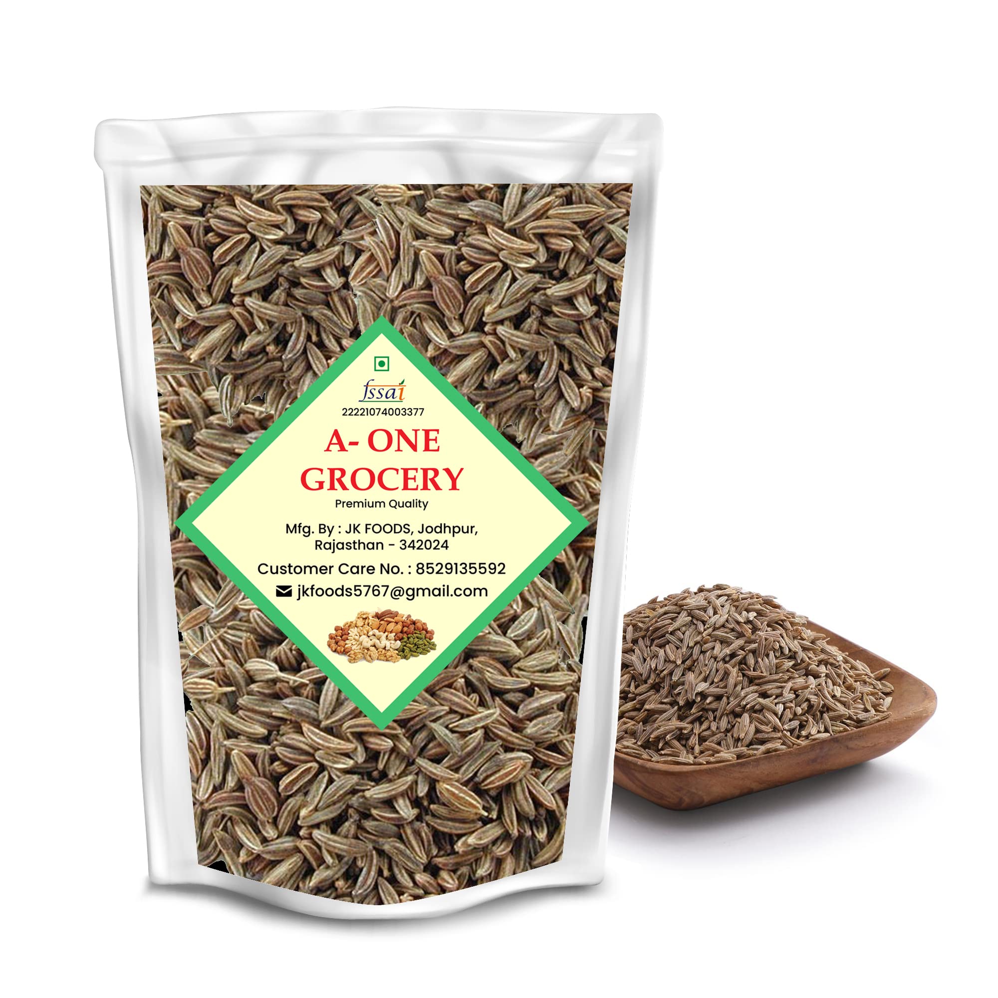A-One Grocery Cumin Seeds | Indian Spices | Whole Jeera (200 Grams)
