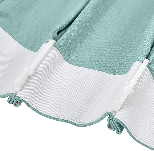 Miniatura 167 de Frelement Cortinas plisadas de lino de algodón extra anchas para oscurecer la habitación, 120 pulgadas de ancho x 96 pulgadas de largo, cortinas