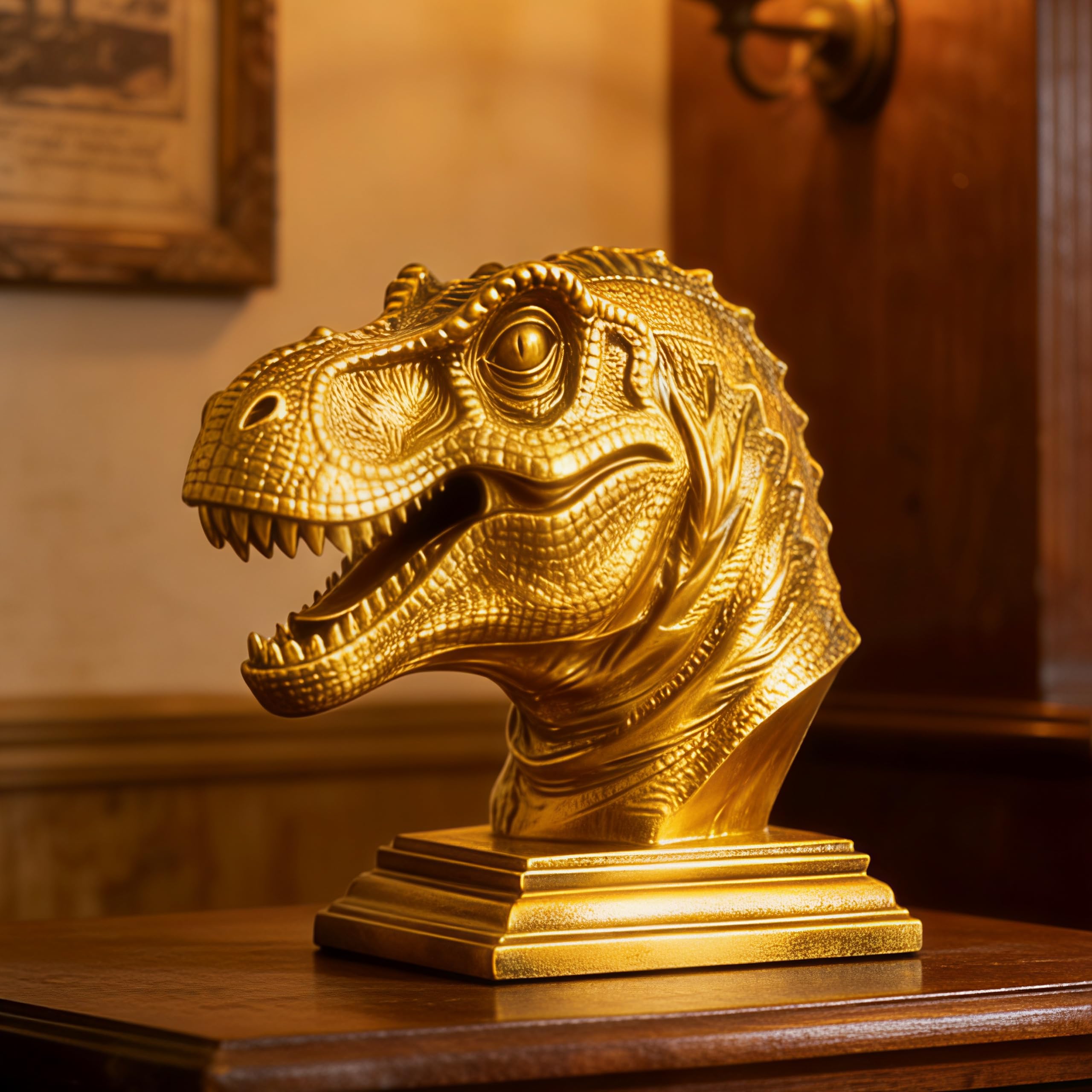 Statue de dinosaure Tyrannosaure en résine le cadeau idéal pour bureau et salon