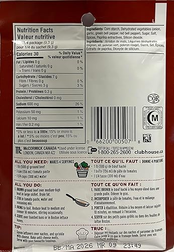 Vista 2 de Club House Sloppy Joes Mezcla de condimentos, 1.3 onzas, (paquete de 12)