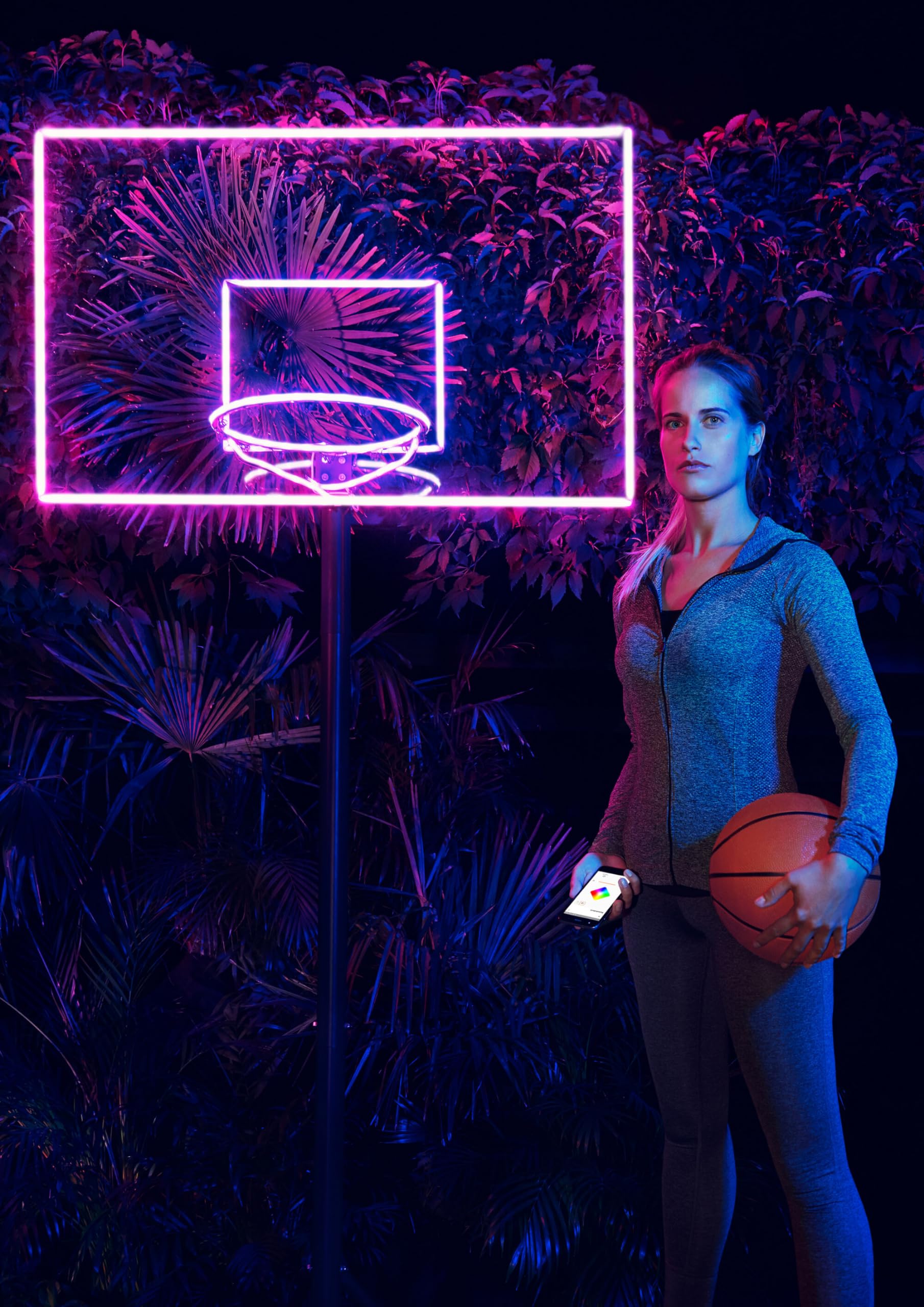 Ledvance LED Lichtschlauch für Innen und Außen, 5 Meter Länge, als Wohnraum- oder Gartenbeleuchtung, flexibel und biegsam, 23W, RGB-Farben per Fernbedienung änderbar, Schutzart IP65, NEON DIGITAL FLEX