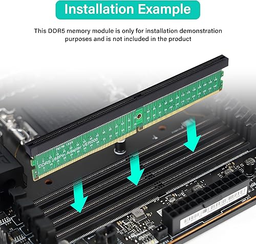 Miniatura 3 de SinLoon DDR5 UDIMM 288Pin Adaptador Riser Card DDR5 Módulo de memoria Tarjeta protectora de prueba para PC de escritorio placa base