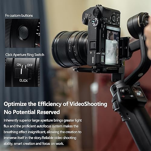 Miniatura 7 de VILTROX PRO - Lente AF de 2.953 in f1.2 para Sony E-Mount, Ultra F1.2 gran angular APS-C Auto Focus Prime Lente compatible con cámaras Sony E-Mount