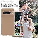 YATWIN Silicone Back Case for Google Pixel 8 Pro, Soft-Touch Phone Back Cover for Google Pixel 8 Pro-Milk Tee, Brown gallery image