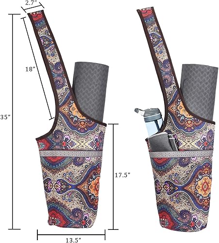 Miniatura 2 de Ewedoos Yoga Mat Bag Yoga Bags Fits Most Mats Perfect Yoga Gifts with Large Storage Pockets Holds More Accessories