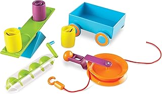 Learning Resources STEM Simple Machines Activity Set, Hands-on Science Activities, 19 Pieces, Ages 5+
