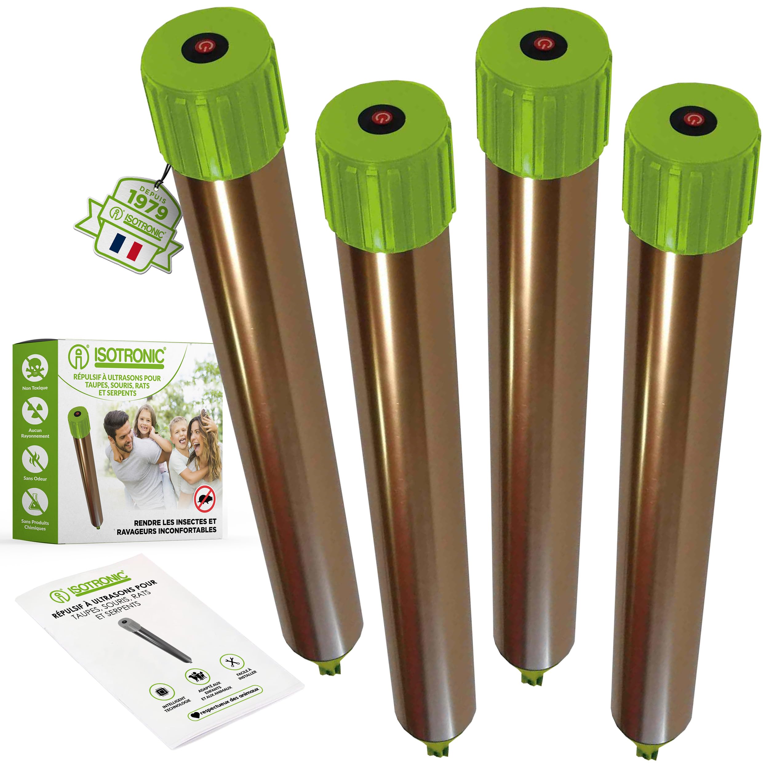 Anti taupes et serpent extérieur isotronic pour éloigner les rats et souris
