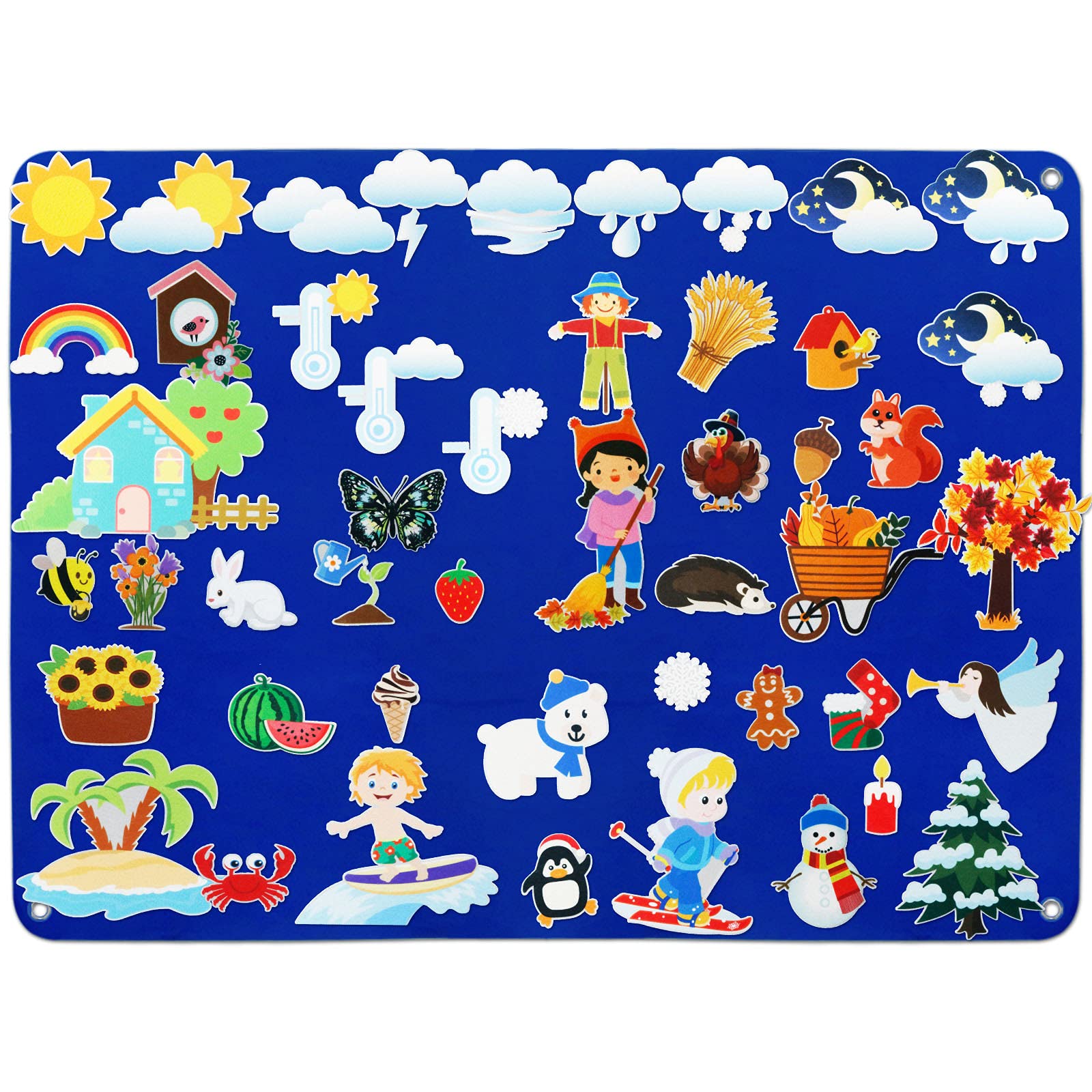 Buy Craftstory Kids Weather Flannel FeltBoard Story for Toddlers