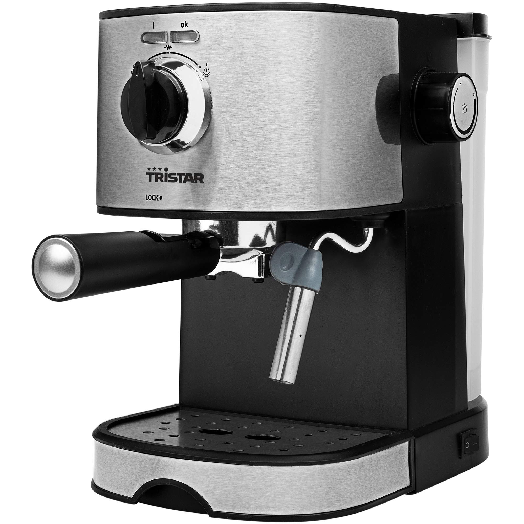 Buy Tristar Espresso Machine, 15 Bar Pressure, Milk Frother, Removeable