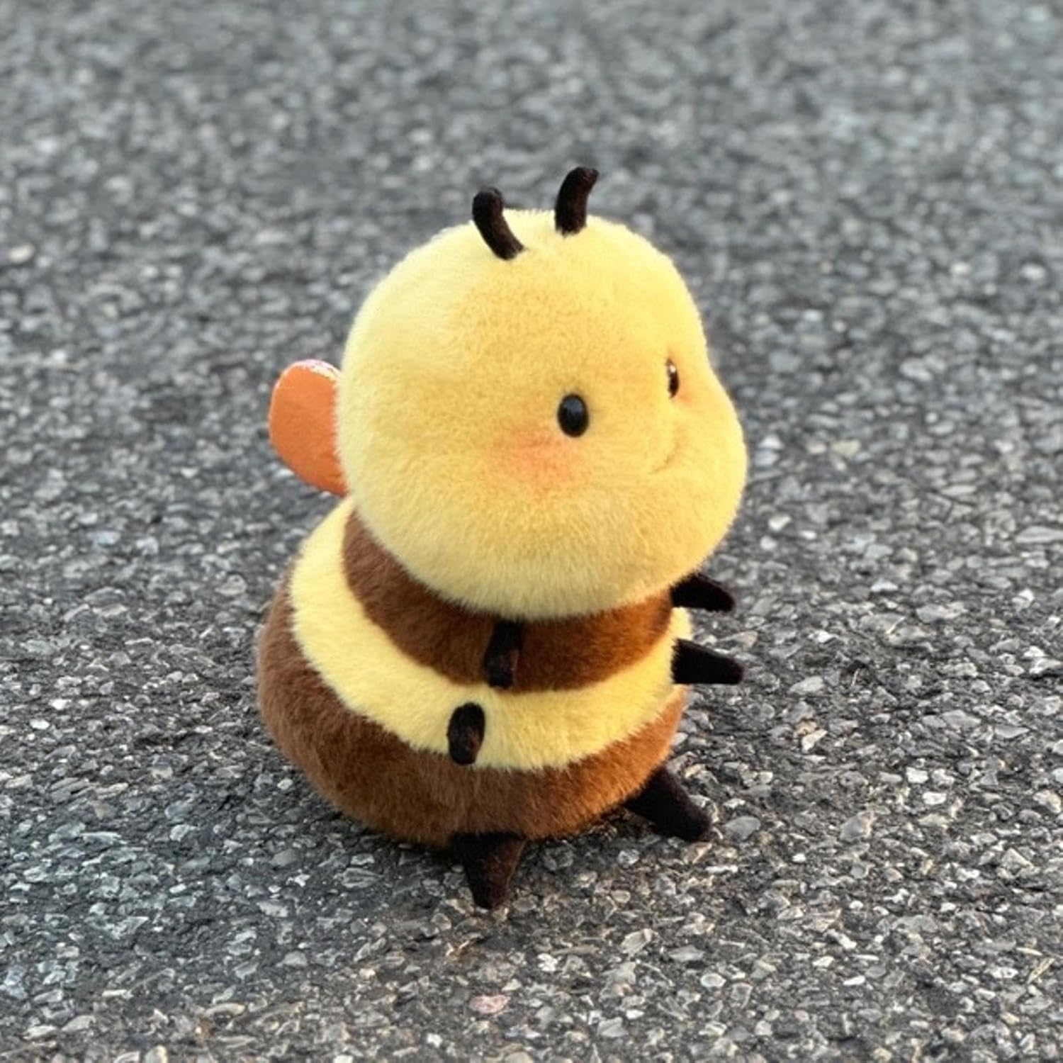 Realistic Bee Plush 8 inch Cute Wild Honeybee Stuffed Animal Ultra Soft Plushies Toys Kawaii Gifts for Kids Adults Yellow