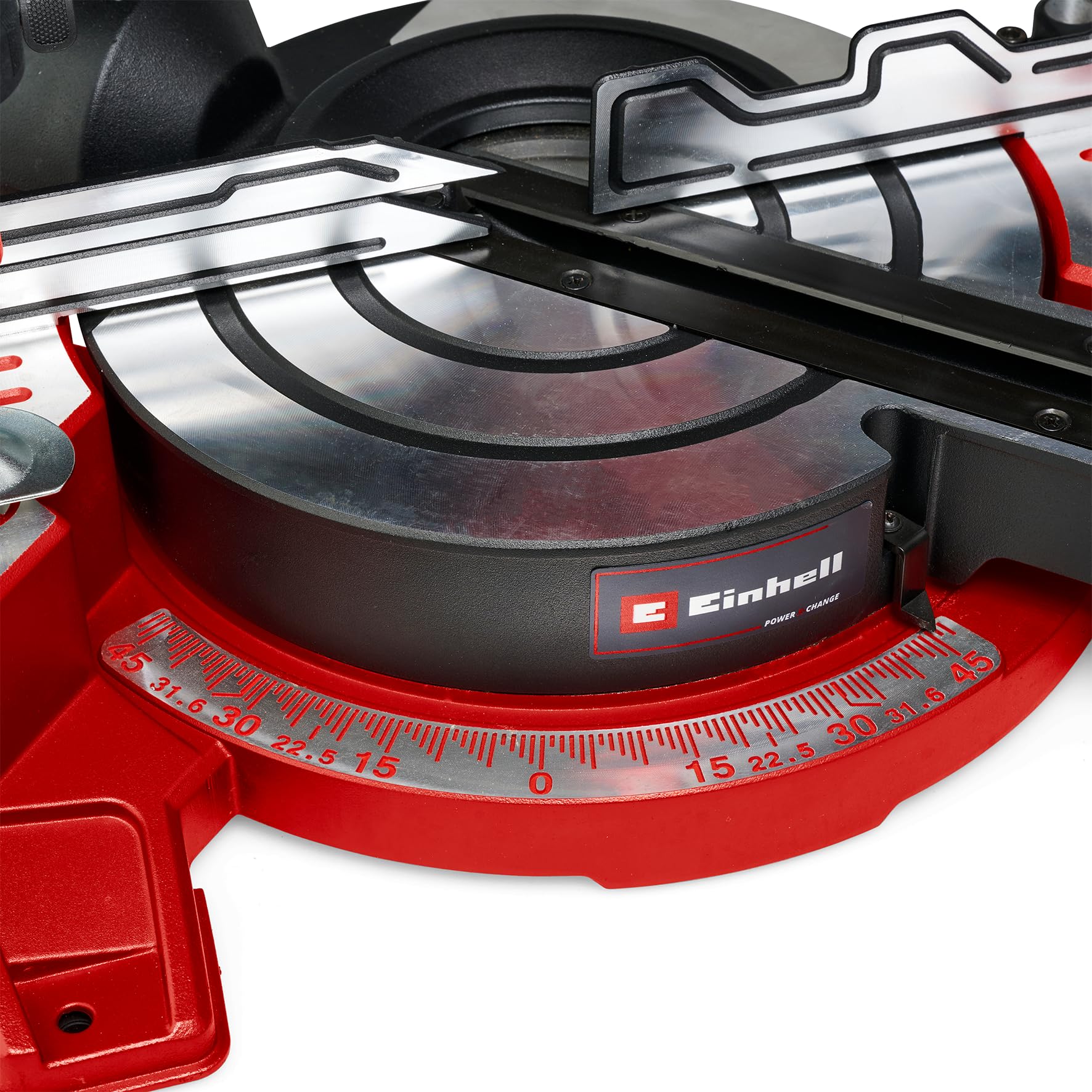 Einhell Batteria Radiale Sega troncatrice/troncatrice TE-SM 36/8 L Li Solo Power X-Change (36 V, profondità di taglio massima/larghezza: 65 mm x 305 mm, Ø216 mm, testa per sega inclinabile, senza