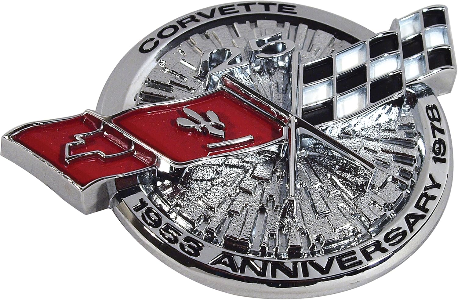 Reproduction Gas Lid Emblem - for 1978 25th Anniversary C3 Corvettes