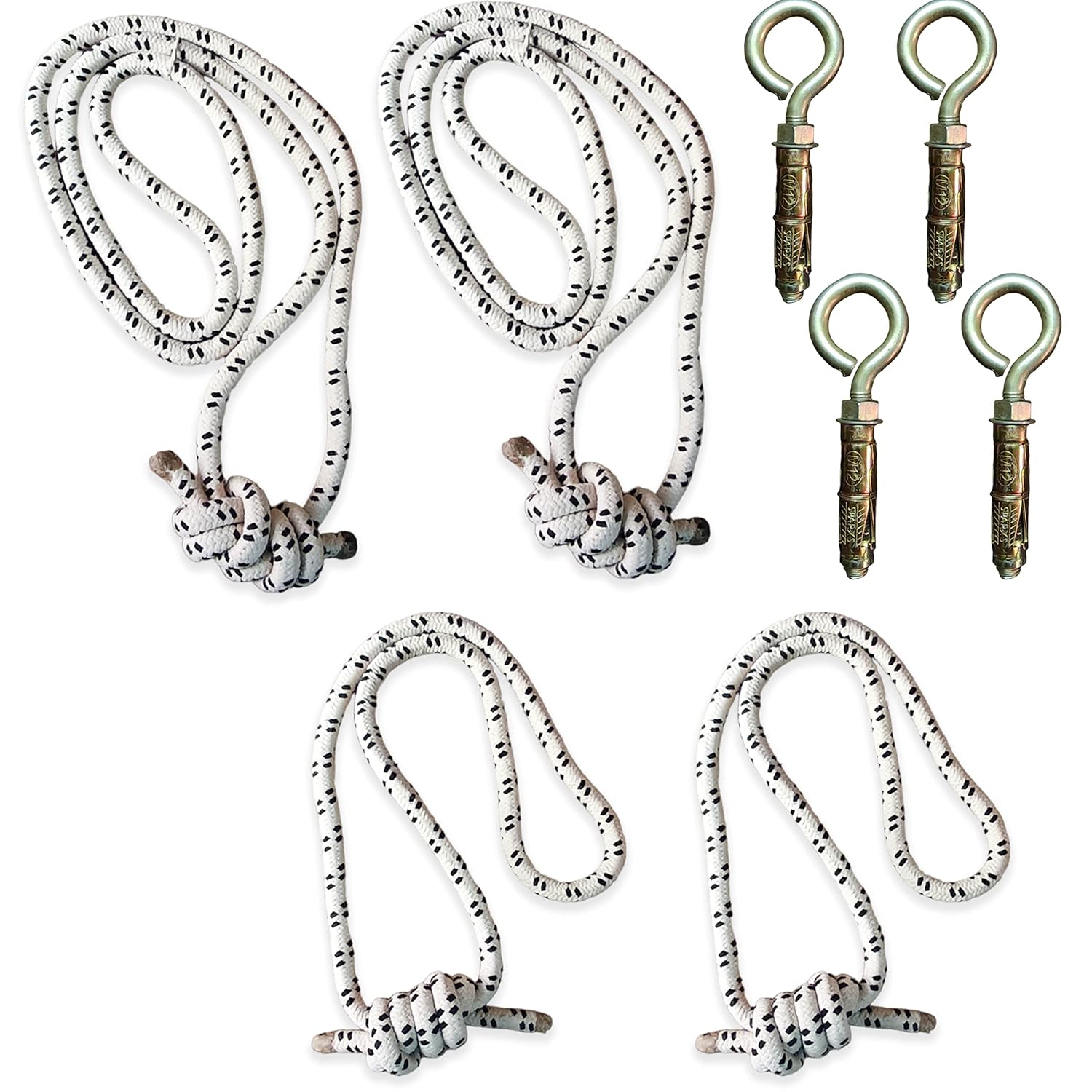 Streetup India® Cotton Wall Ropes Set of 4 for Iyengar/Restorative Yoga ...