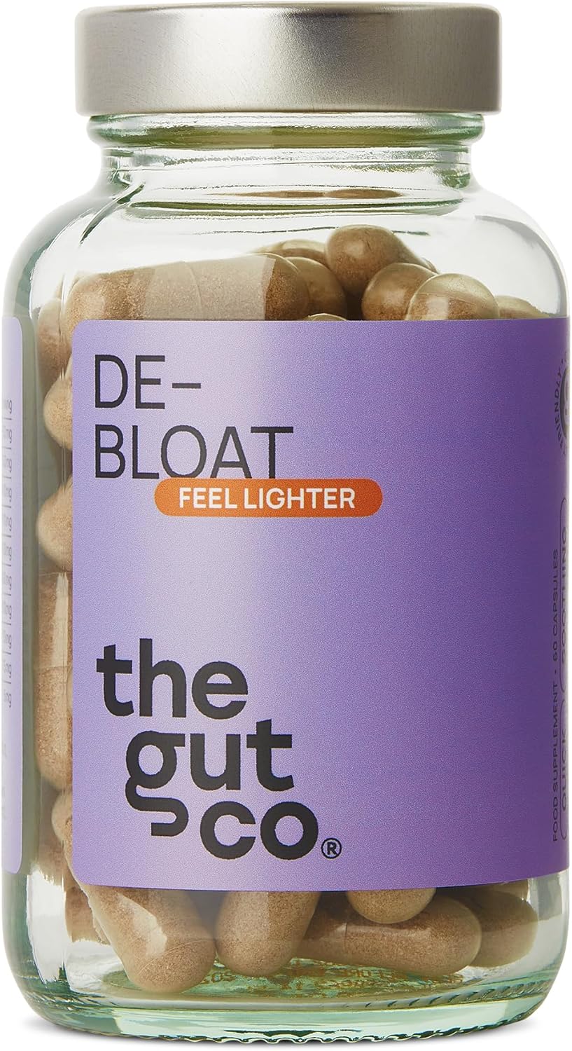 De-Bloat Capsule with Digestive Enzyme – Supplements for Bloating Relief & Reduce Fullness and Gas with Amylase, Lipase, and Bromelain – 60 Capsules