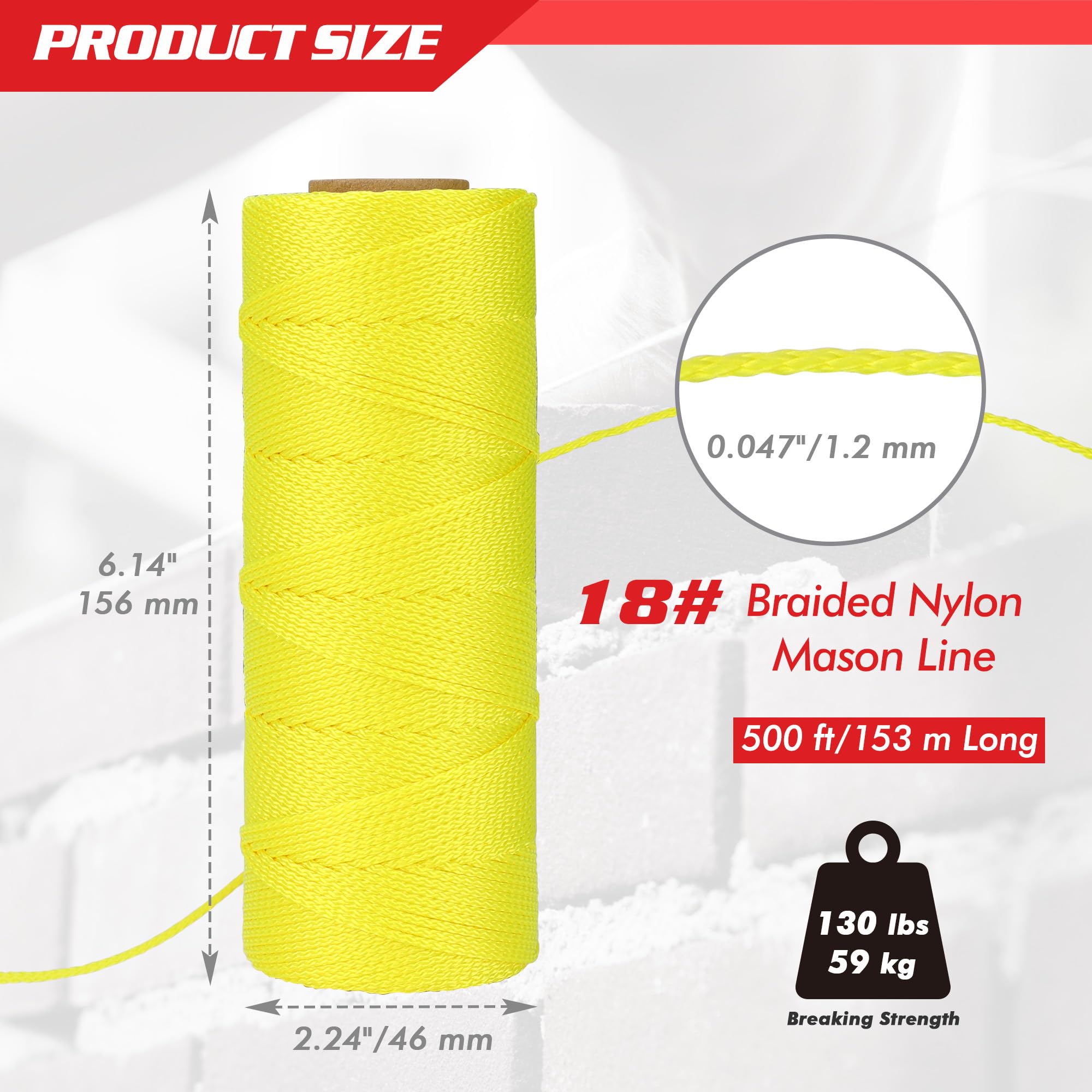 Goldblatt Mason Line - 500 Feet Nylon Twine -4