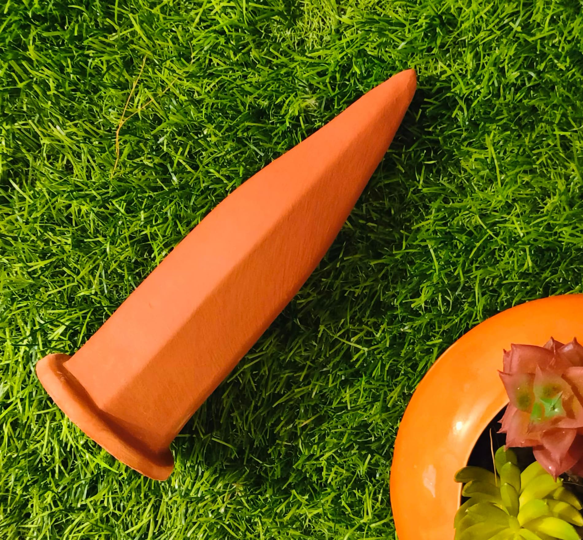 GOLD DUST Water Dripper For Plants, Automatic Plant Water Dropper, Self Watering Device For Plants, Vacation Plant Watering Devices, Self Watering Spikes (Terracotta, Pack Of 10)