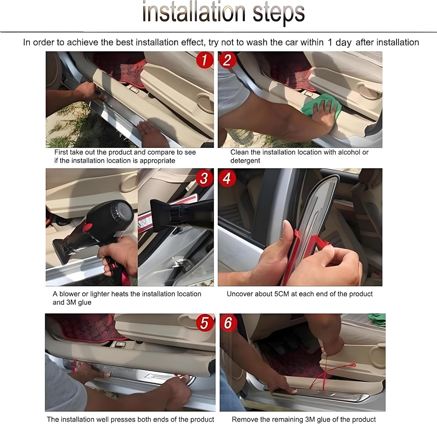 4 Pcs Car Door Sill Protector for Toyota Grand Highlander 2024 2025 2026, Stainless Car Door Protector Edge Guards Sill Scuff Plate Guard for Door Steps