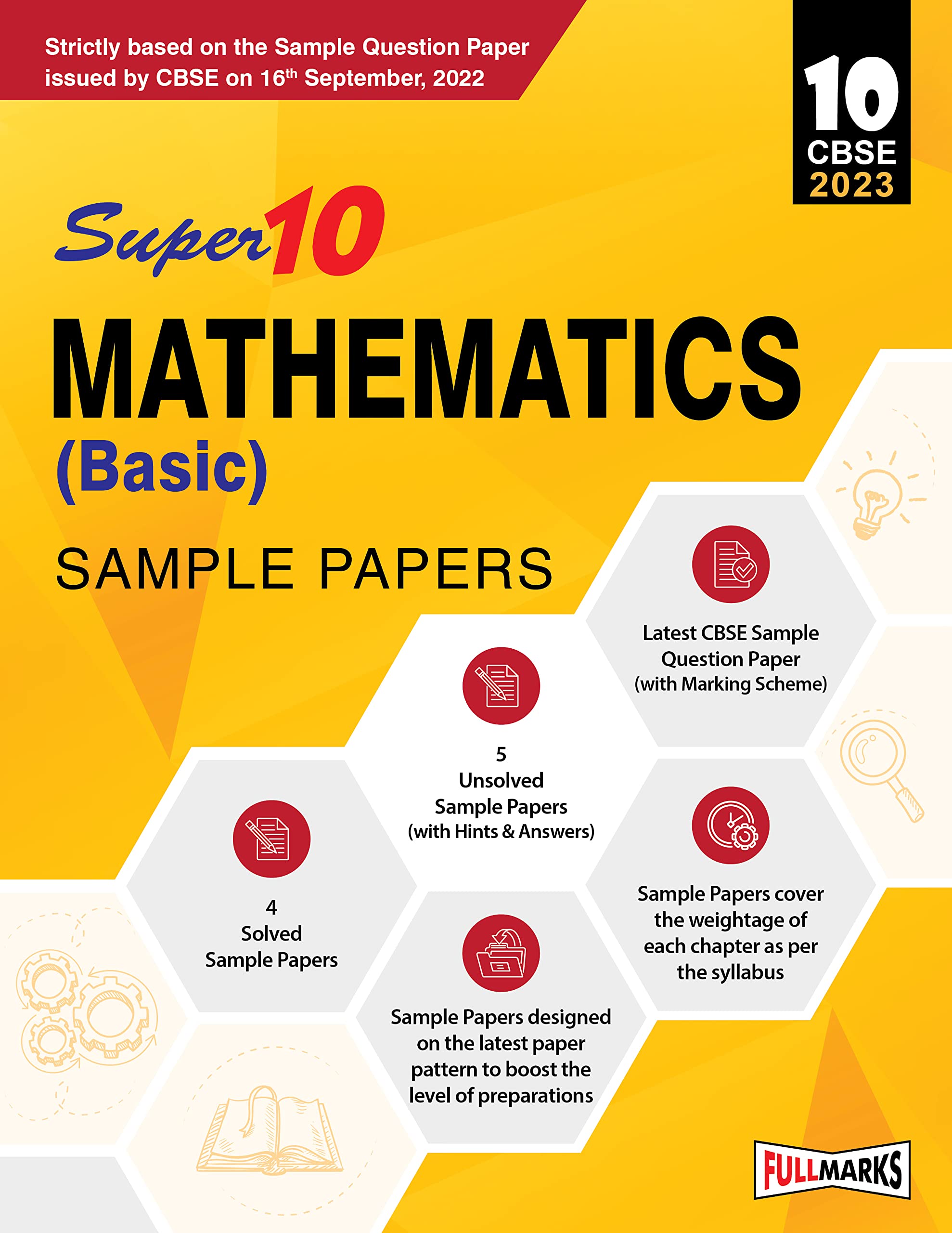 Buy Super10 CBSE Class 10 Mathematics (Basic) Sample Papers for 2023