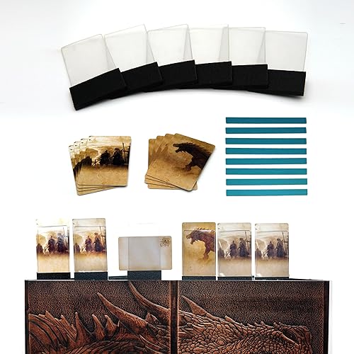 A-LAND Initiative Tracker DND 5e Uso en combinación con pantalla DM o cualquier superficie plana 6 juegos de soporte magnético borrable en seco