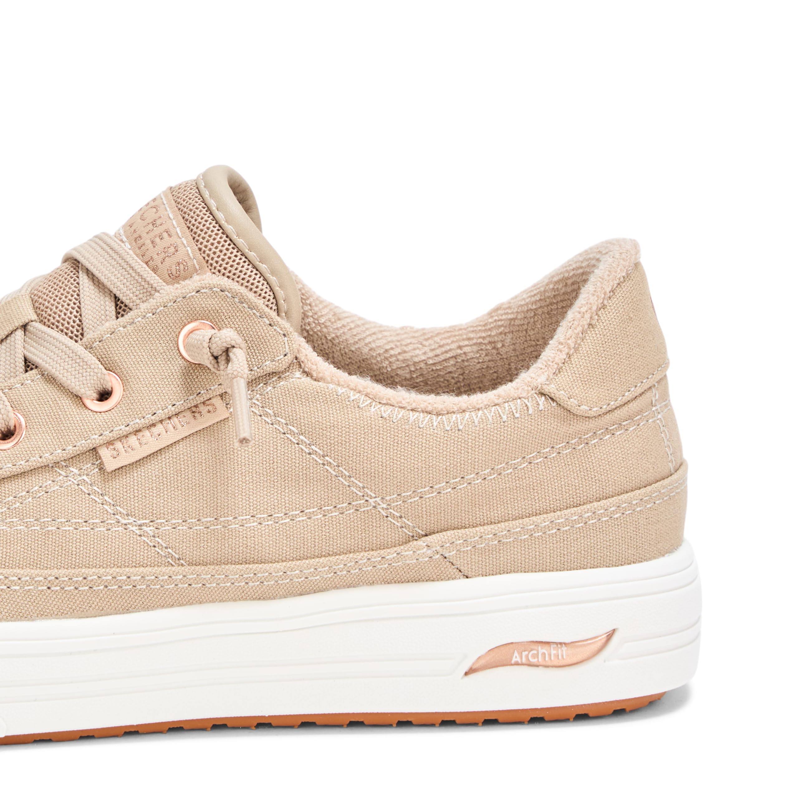 Skechers Damskie trampki Arcade Meet Ya There, brązowy (taupe), 8.5