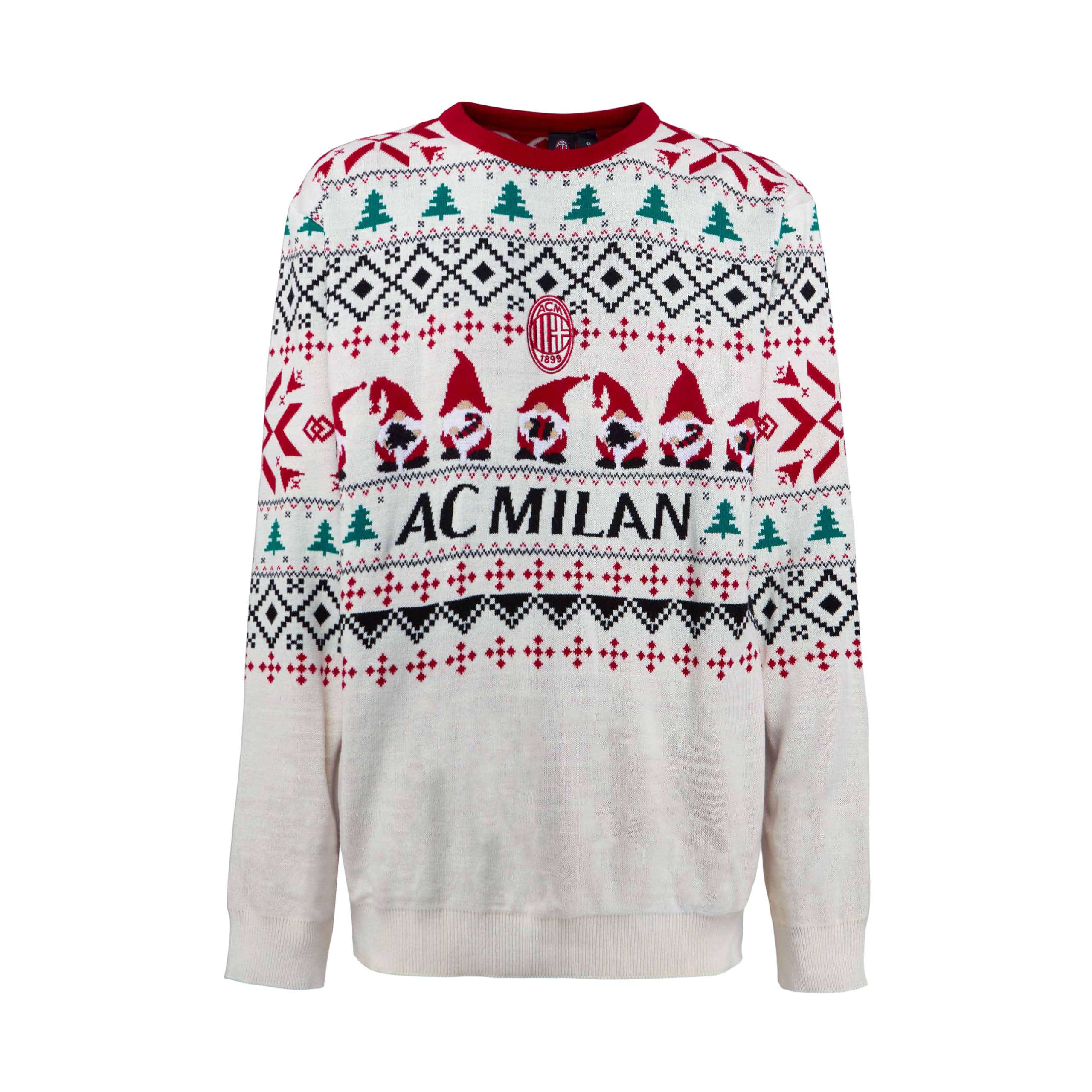 A.C. Milan - Maglione Natalizio, Christmas 2025, Maglione Natale da Uomo e Bambino, Prodotto Ufficiale