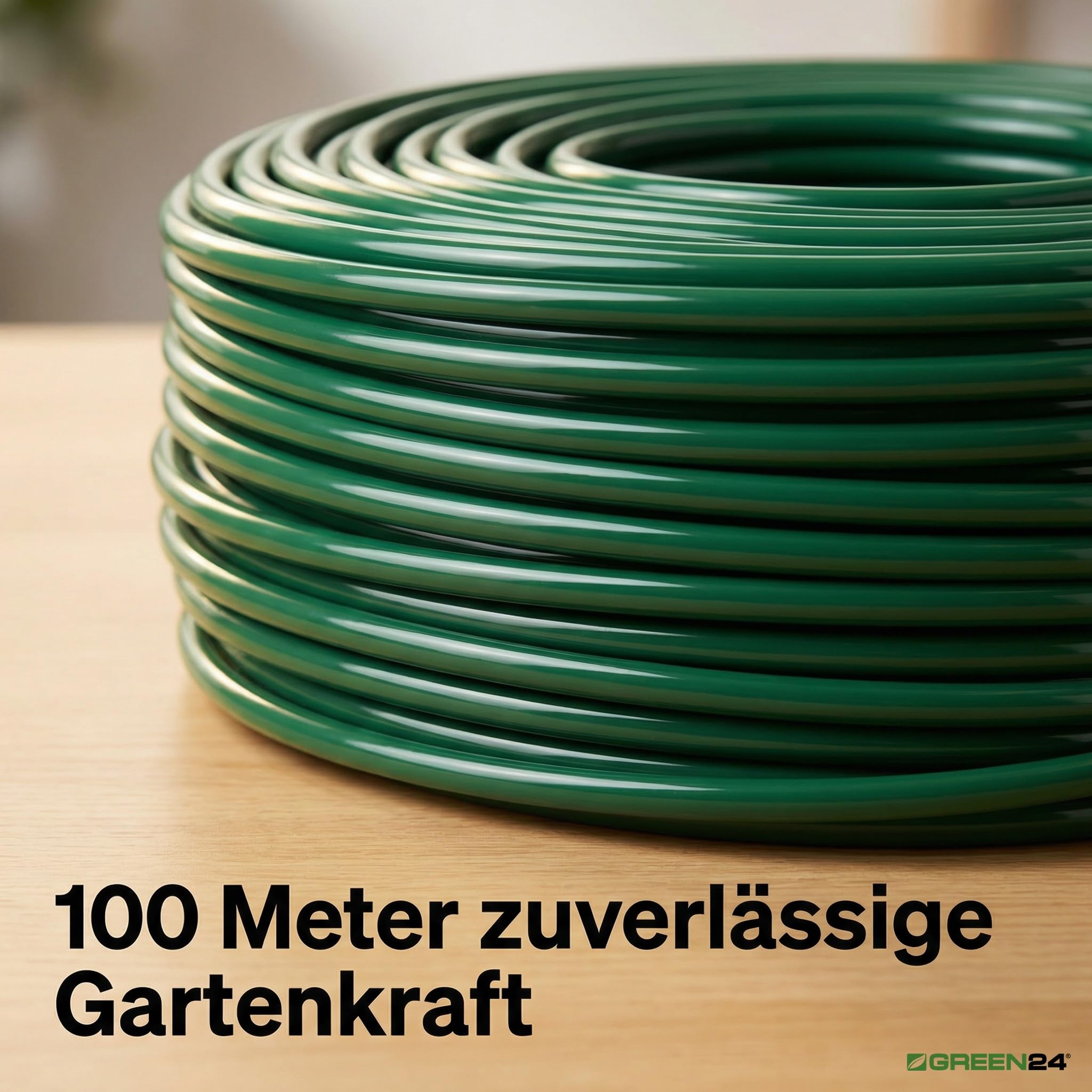 100 metri di cavo cavo professionale Ø 3 mm in plastica, verde, in pratica rete – materiale elastico per legare le piante