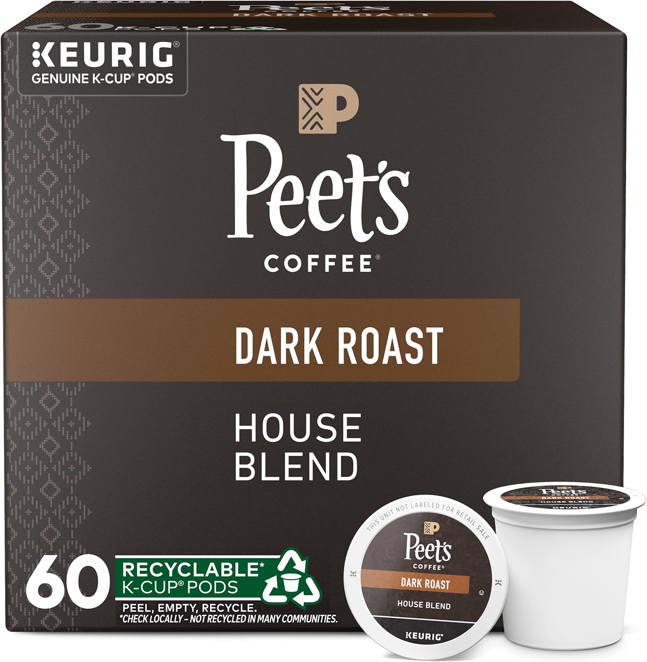 Peet's Coffee House Blend 60 K-Cup
