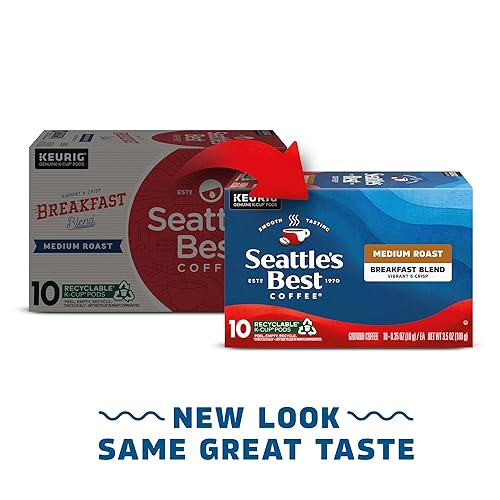 Miniatura 3 de Mezcla de café de desayuno Seattles Best Coffee Breakfast Blend K-Cup para Keurig Brewers 60 unidades