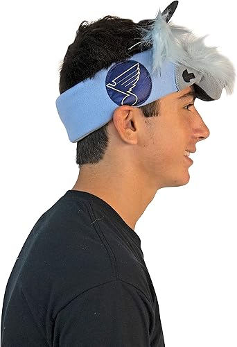 Miniatura 3 de Rasta Imposta Louie Mascot Diadema NHL Hockey sobre hielo St. Louis Blues Sports Fan Gear Equipo para adultos, talla única