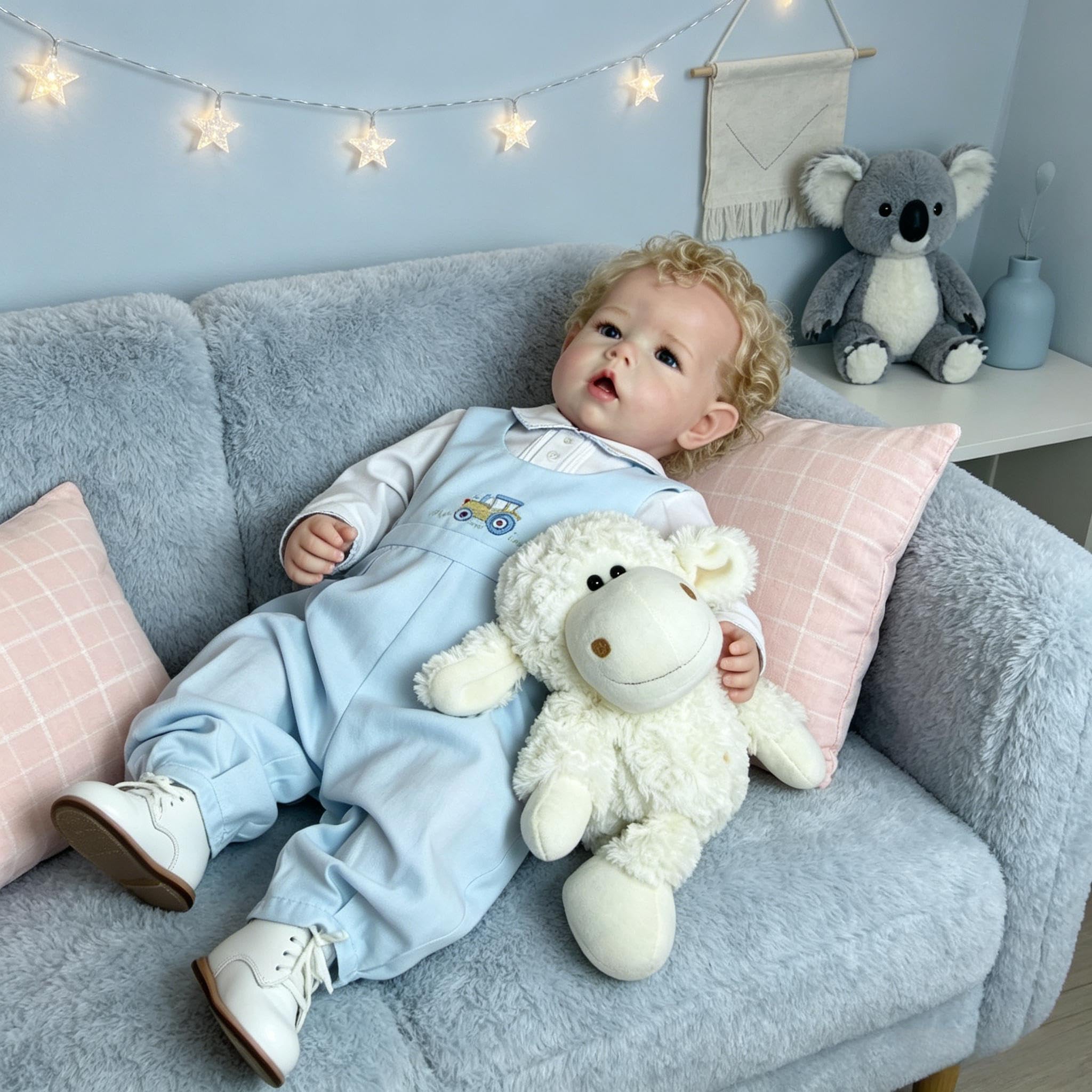 RXDOLL Realistyczne lalki Reborn Baby Dolls Vinyl Boy 50 cm realistyczne lalki noworodka maluch prawdziwe życie Reborn lalka anatomicznie poprawne lalki dla niemowląt, które wyglądają jak prawdziwe