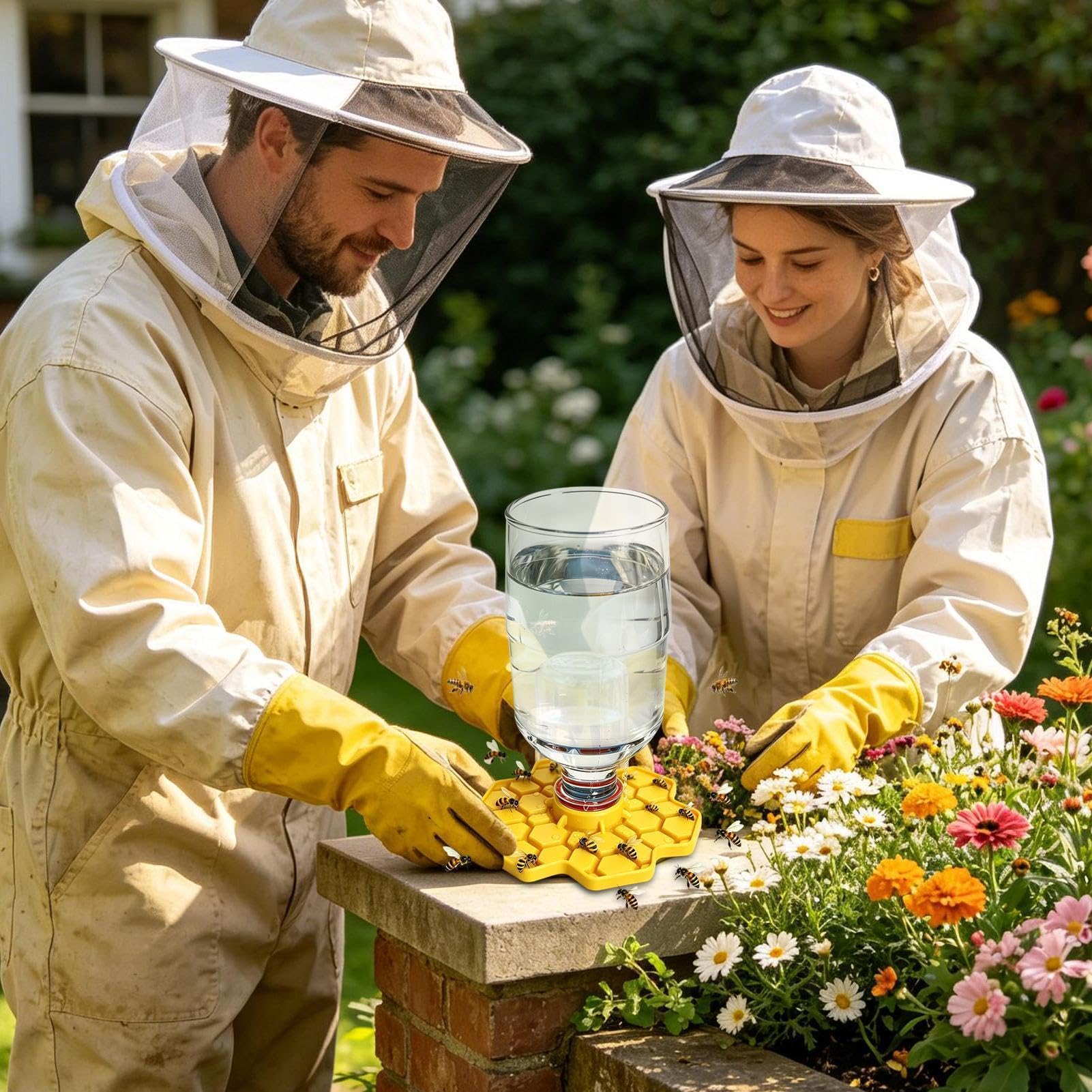 Abbeveratoio per api da giardino resistente alle intemperie base antiscivolo materiale stampato 3D