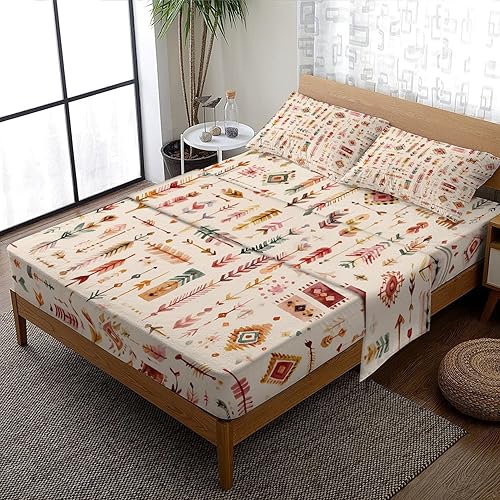 Miniatura 20 de Retro Sunset Sheets Split King Size Sheet Set, Neon City Vaporwave Bed Sheets Bedroom Decor, Cyberpunk Bedding Sheets & Pillowcases 5 Piece, Deep