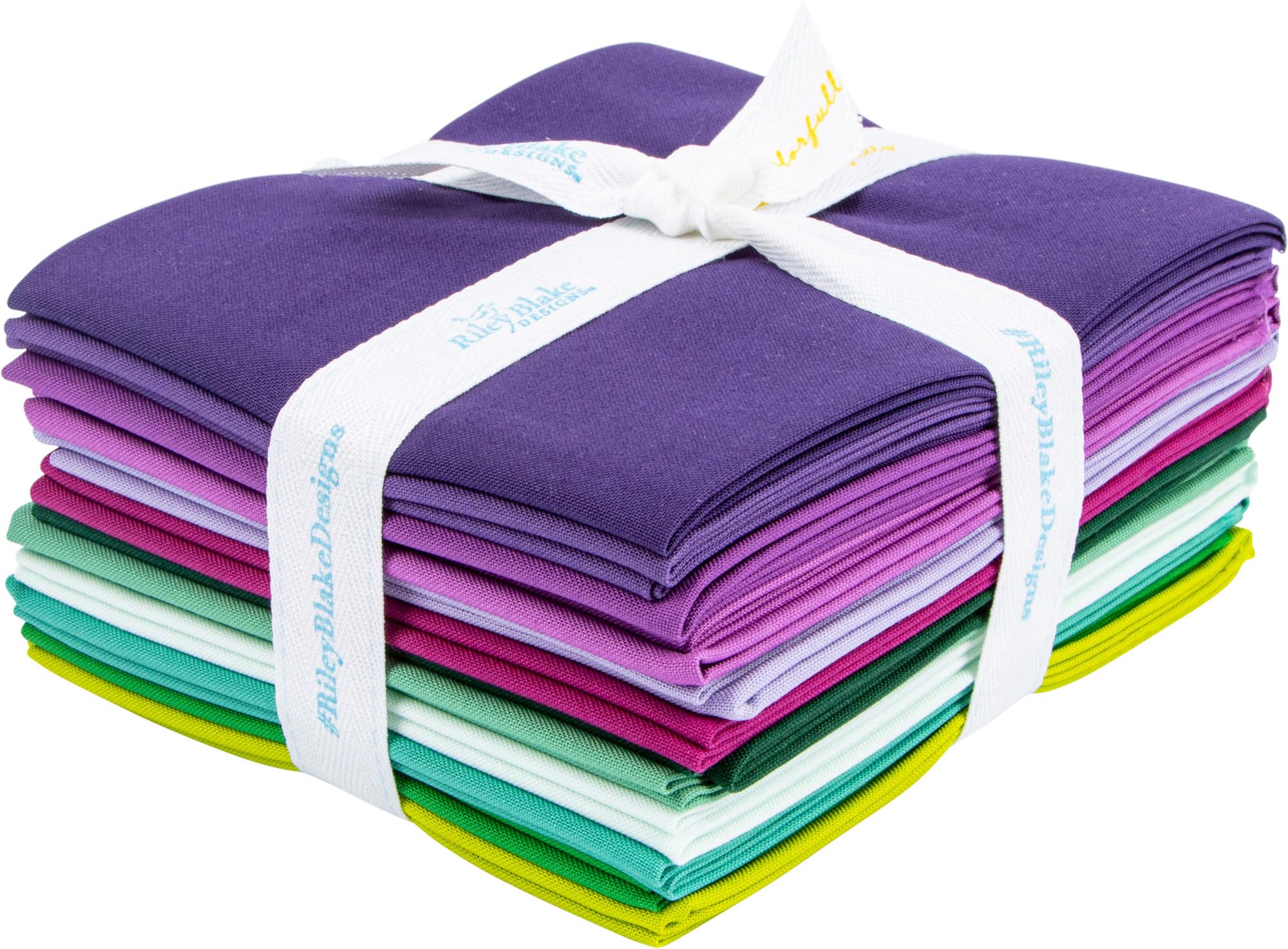 Confetti Cotton Solids Purple Vibrations 12 Fat Quarters Riley Blake Designs FQ-PVIB120-12
