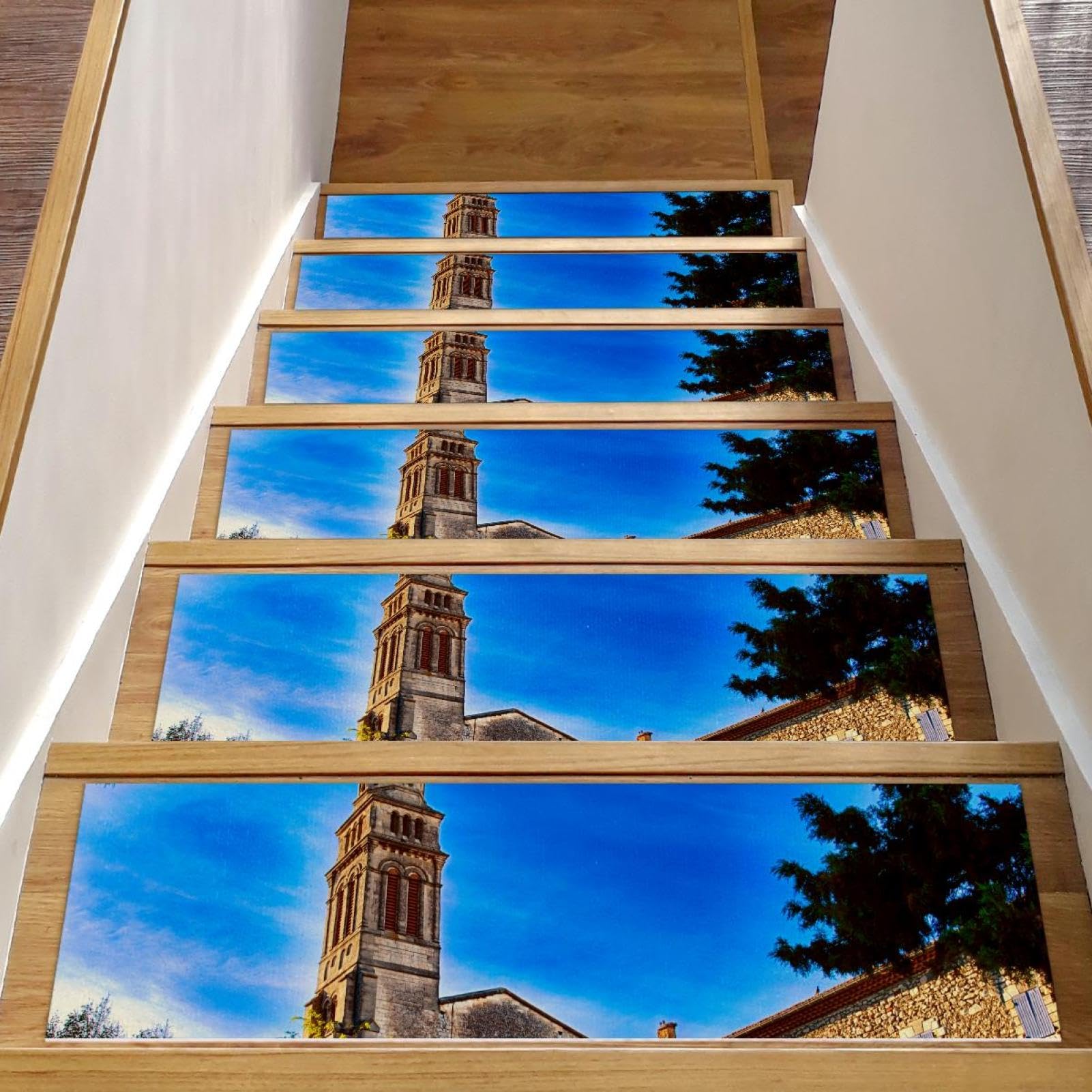 Peldaños de escalera de 8 x 30 pulgadas alfombrillas para niños y ancianos seguras