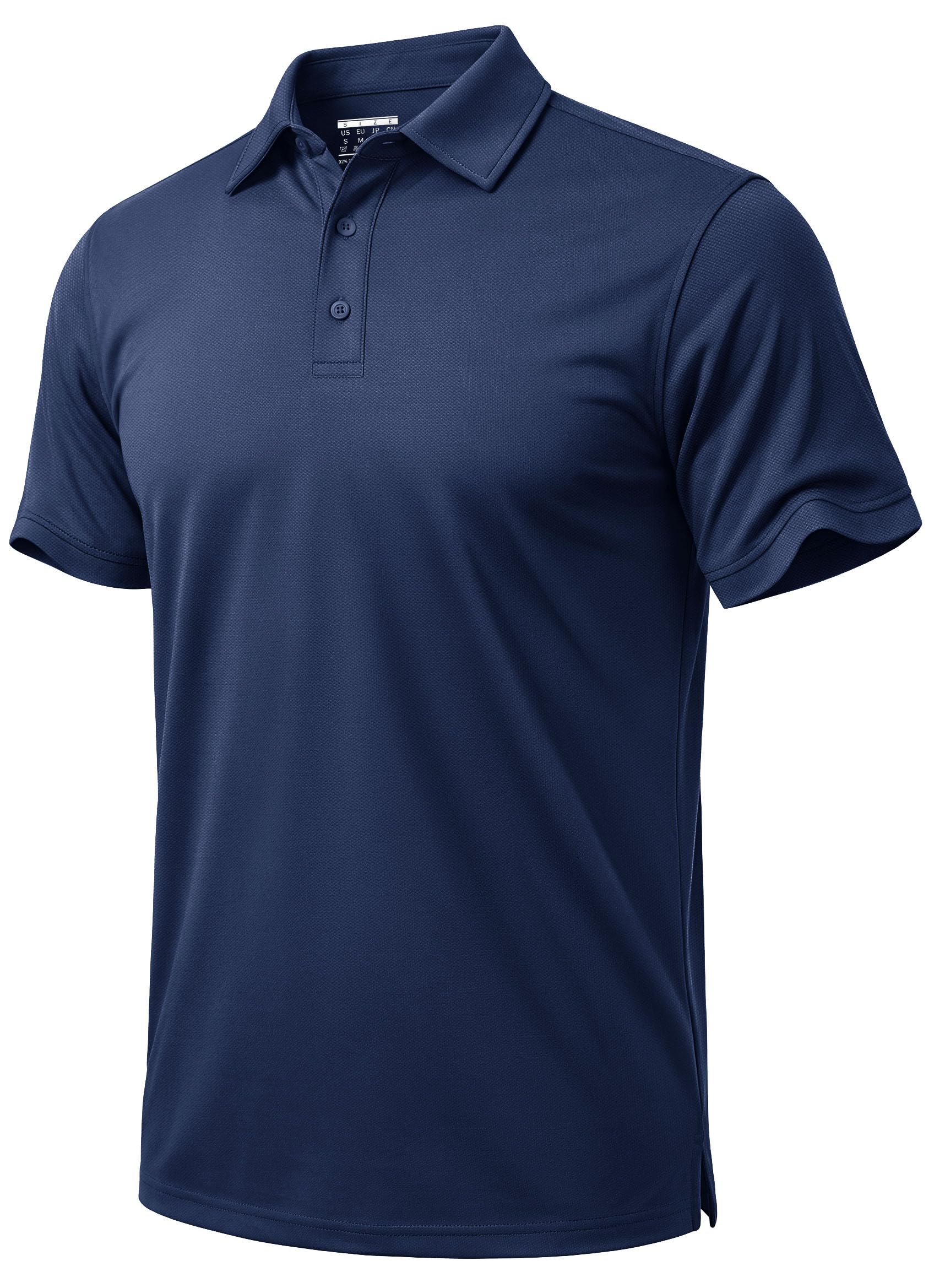 Men's Polo Shirt Short Sleeve Cotton Pique Golf Polo Shirts