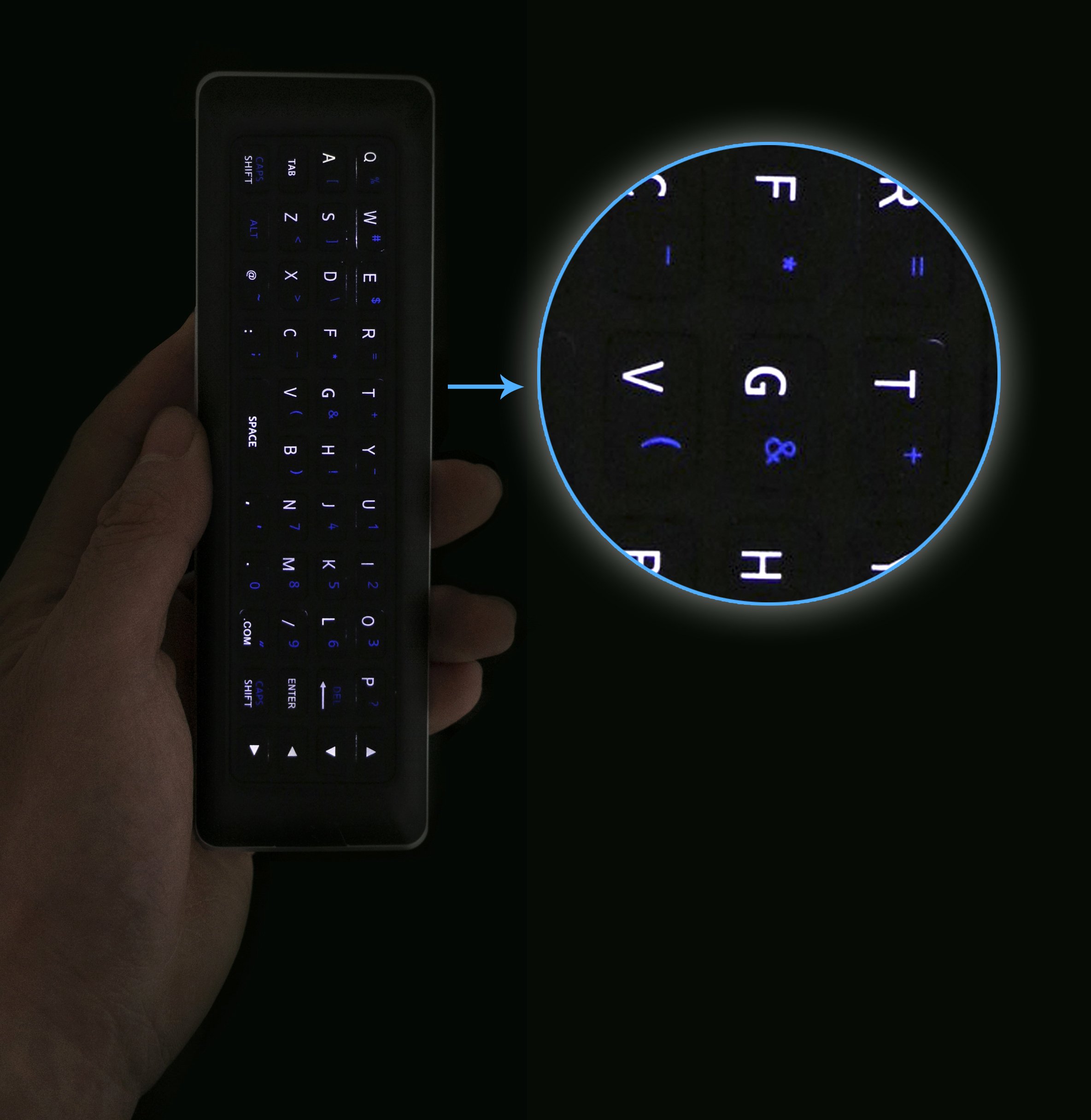 Amazon.com: XRT500 Replace QWERTY Dual Keyboard Remote Control fit