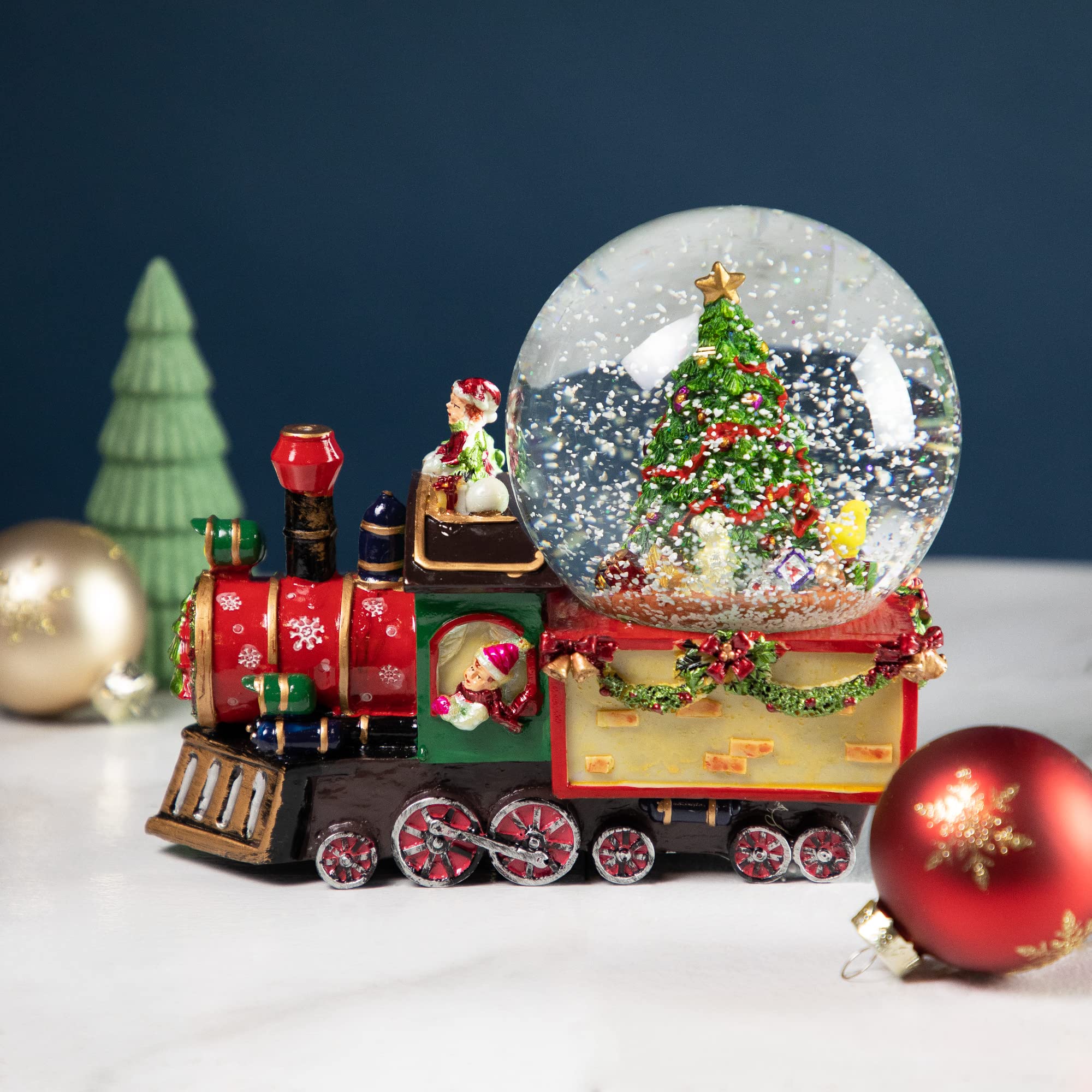 Northlight Children Christmas Train Musical Snow Globe, 8