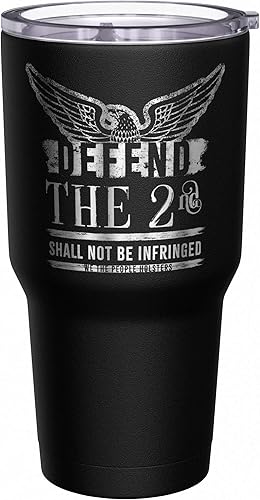 Vista 44 de We The People Holsters - Vaso térmico de 30 onzas, Únete o Muere, Negro
