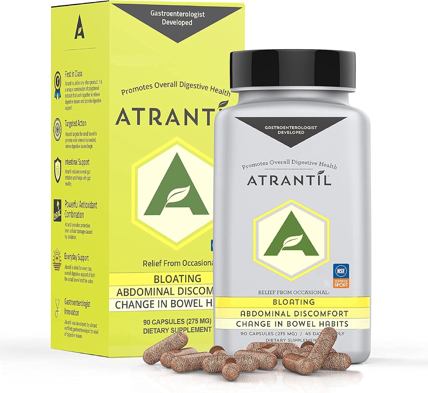 Buy Atrantil 90 CapsulesAntioxidant Packed Polyphenol for Bloating and