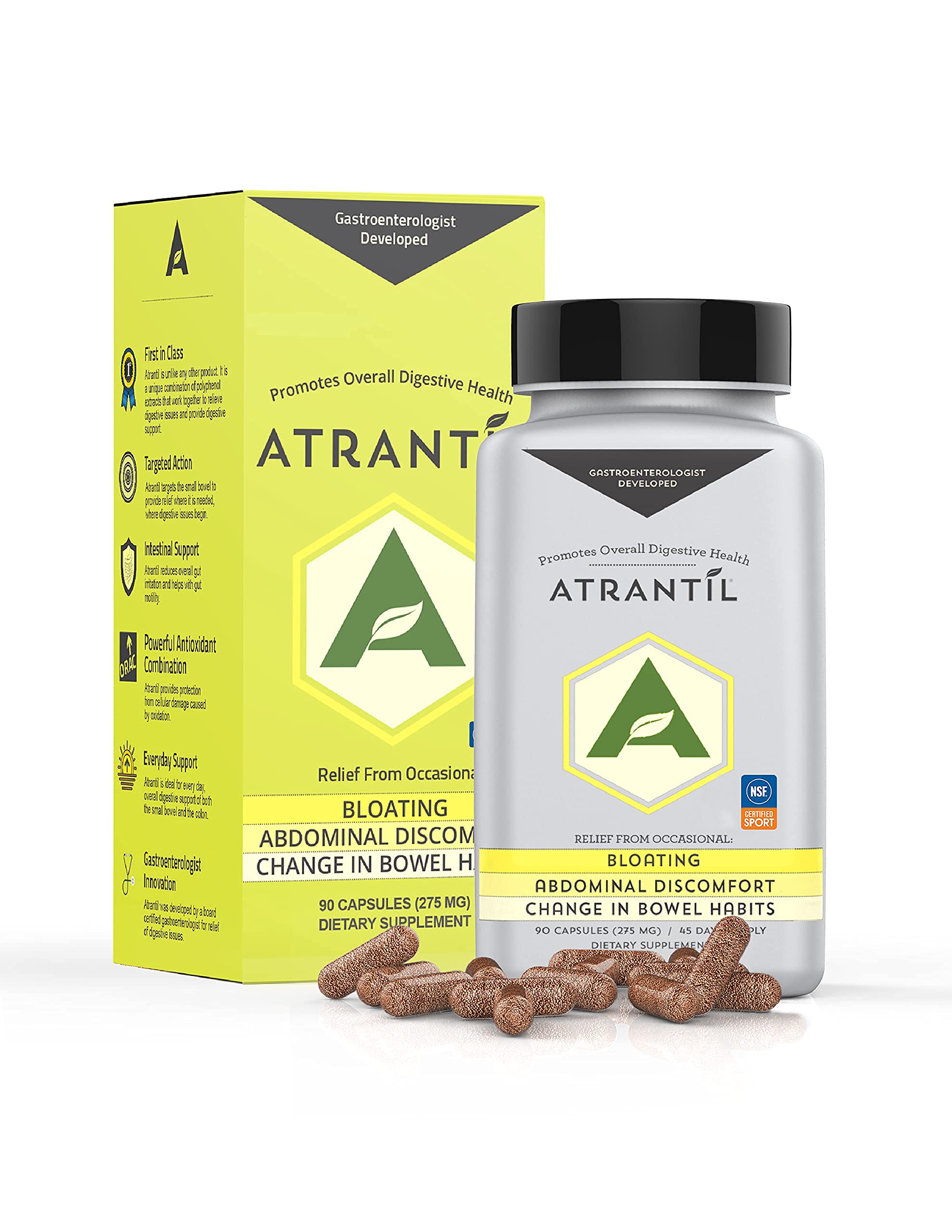 Atrantil 90 CapsulesAntioxidant Packed Polyphenol for Bloating and Gas