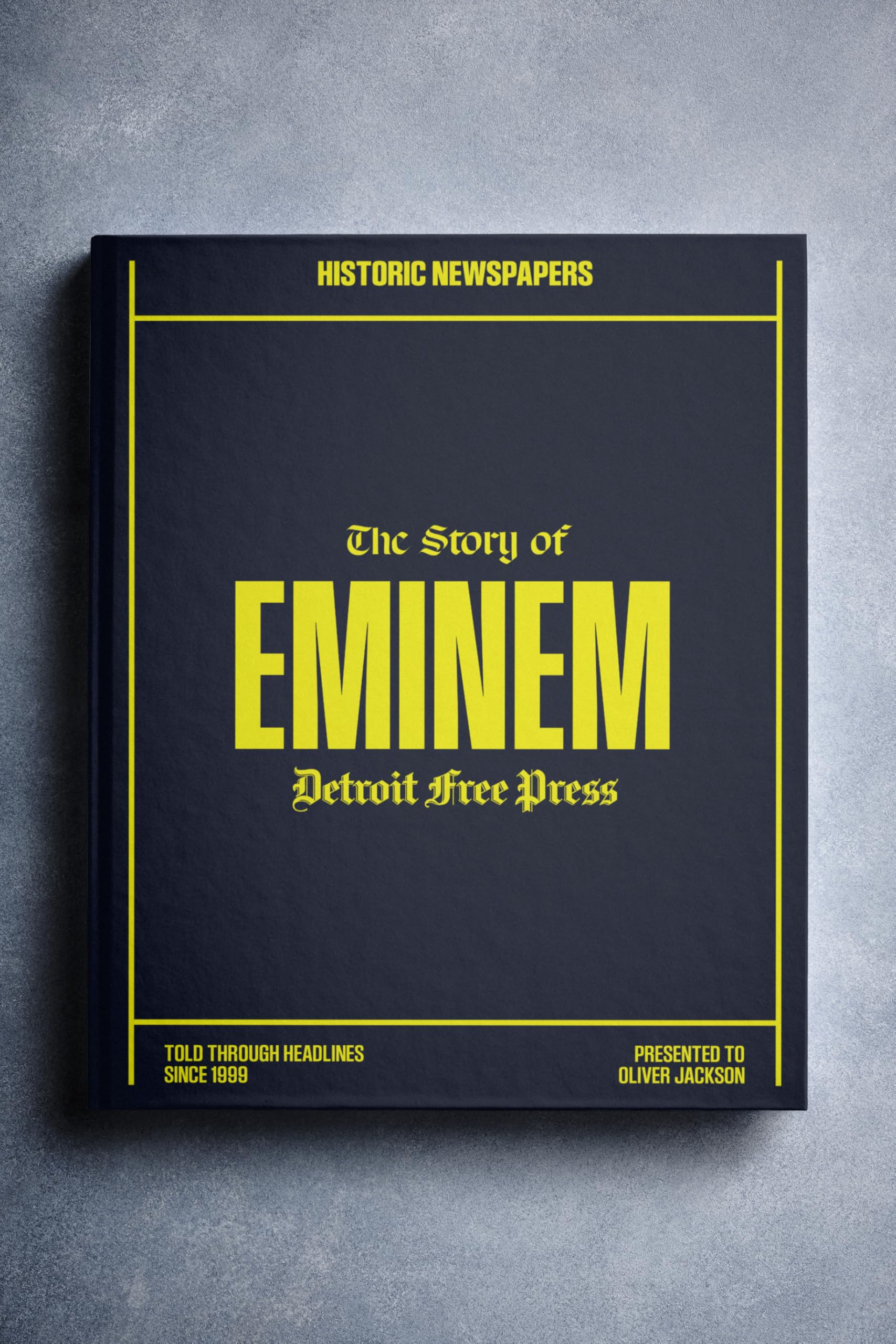 Historic Newspapers - Music Newspaper History Book, Icons and Legends of Music Gift - Keepsake Books - for Music Lovers (Eminem)
