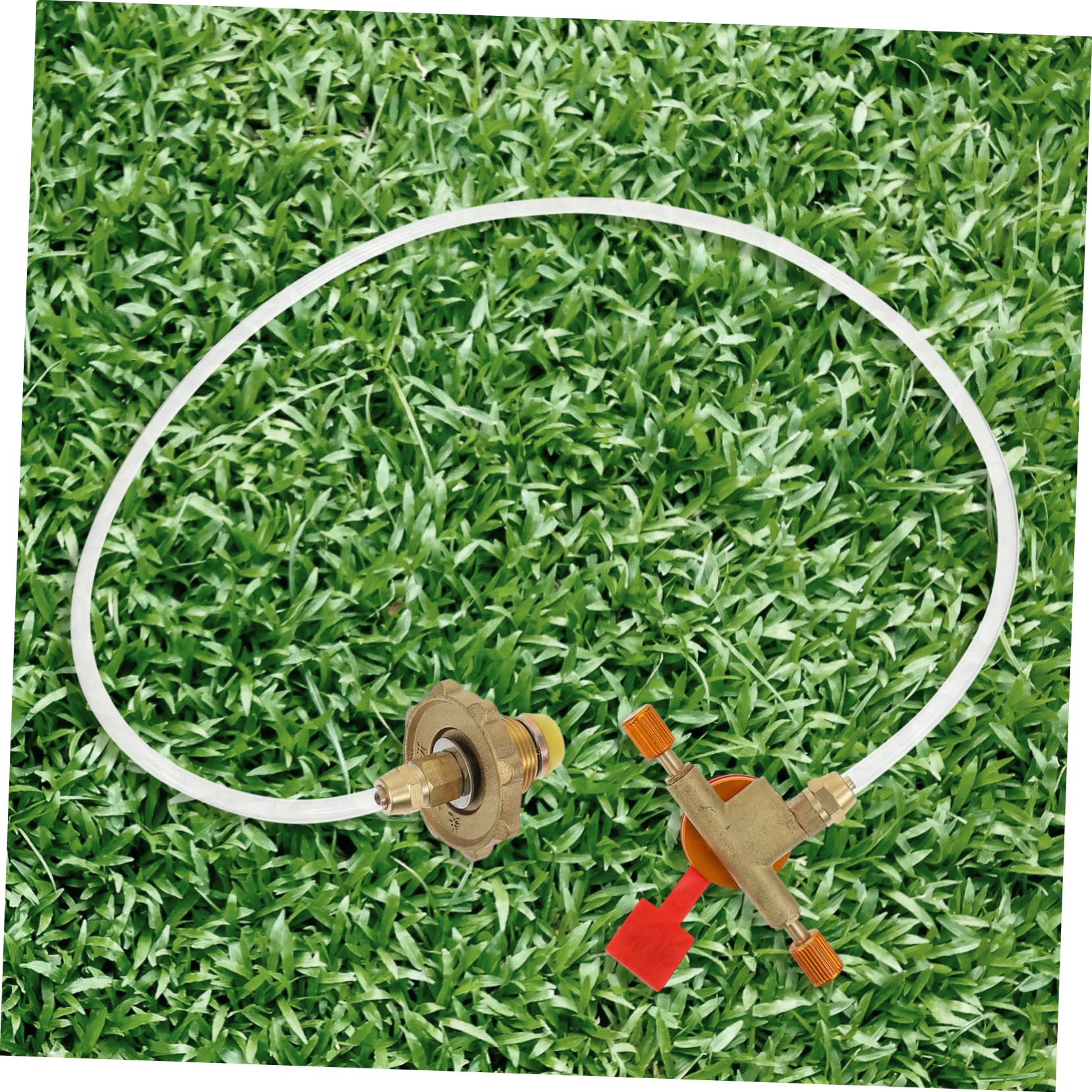 HANABASS Professional Flat Gas Tank Accessory Camping Propane Stove Kit Gas Tube Adapter Leakproof Long Life Material