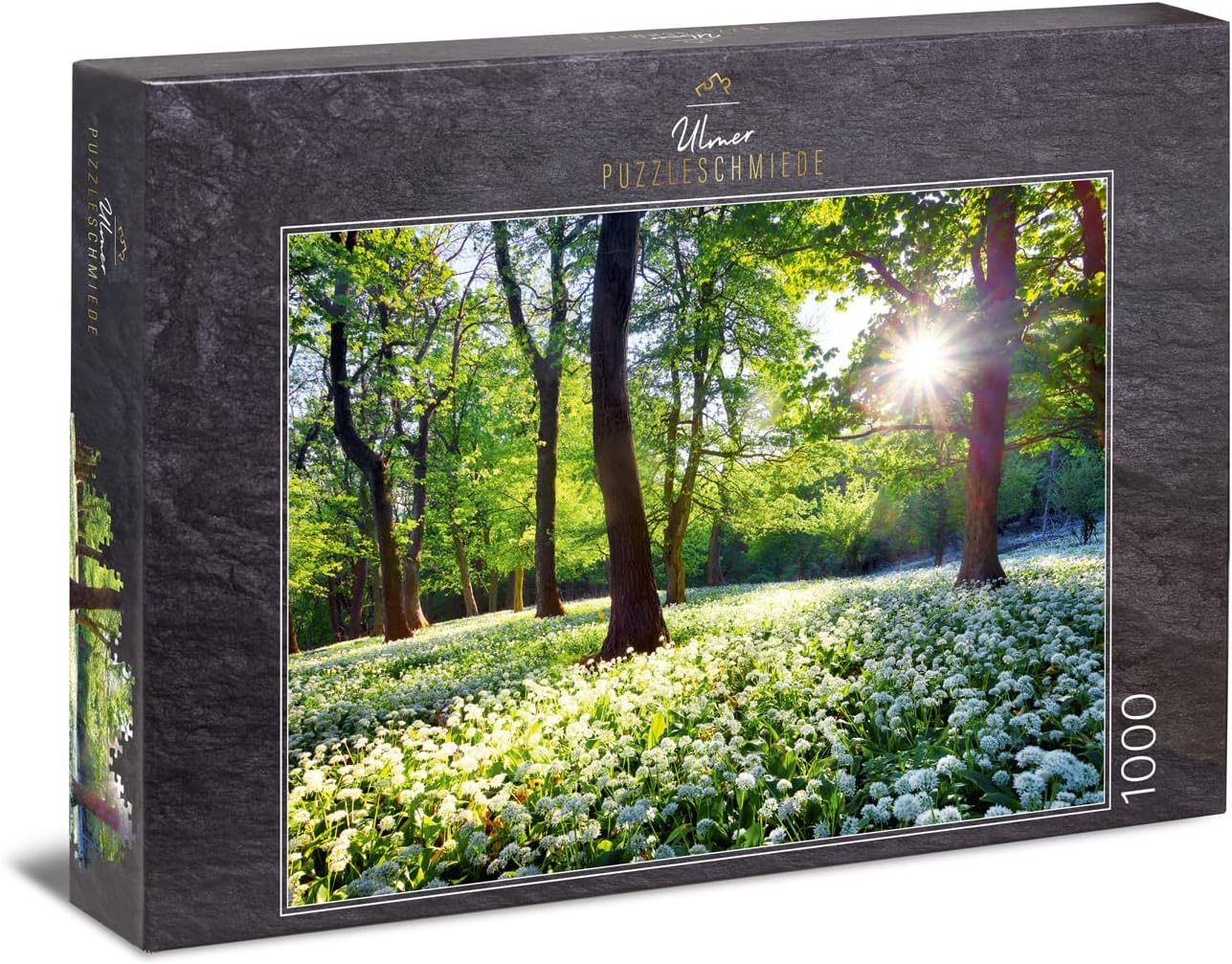 Ulmer Puzzleschmiede – Puzzle „ALM-Esel“ 1000 Teile, Motiv: Zwei Esel Auf Almwiese, Made In Germany
