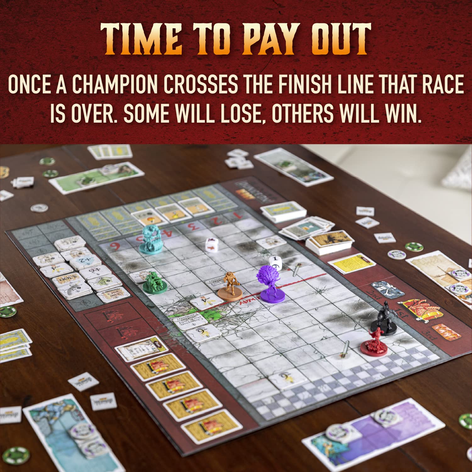 Amazon.co.jp: Dungeon Derby Deluxe、賭け&レーシングボードゲーム