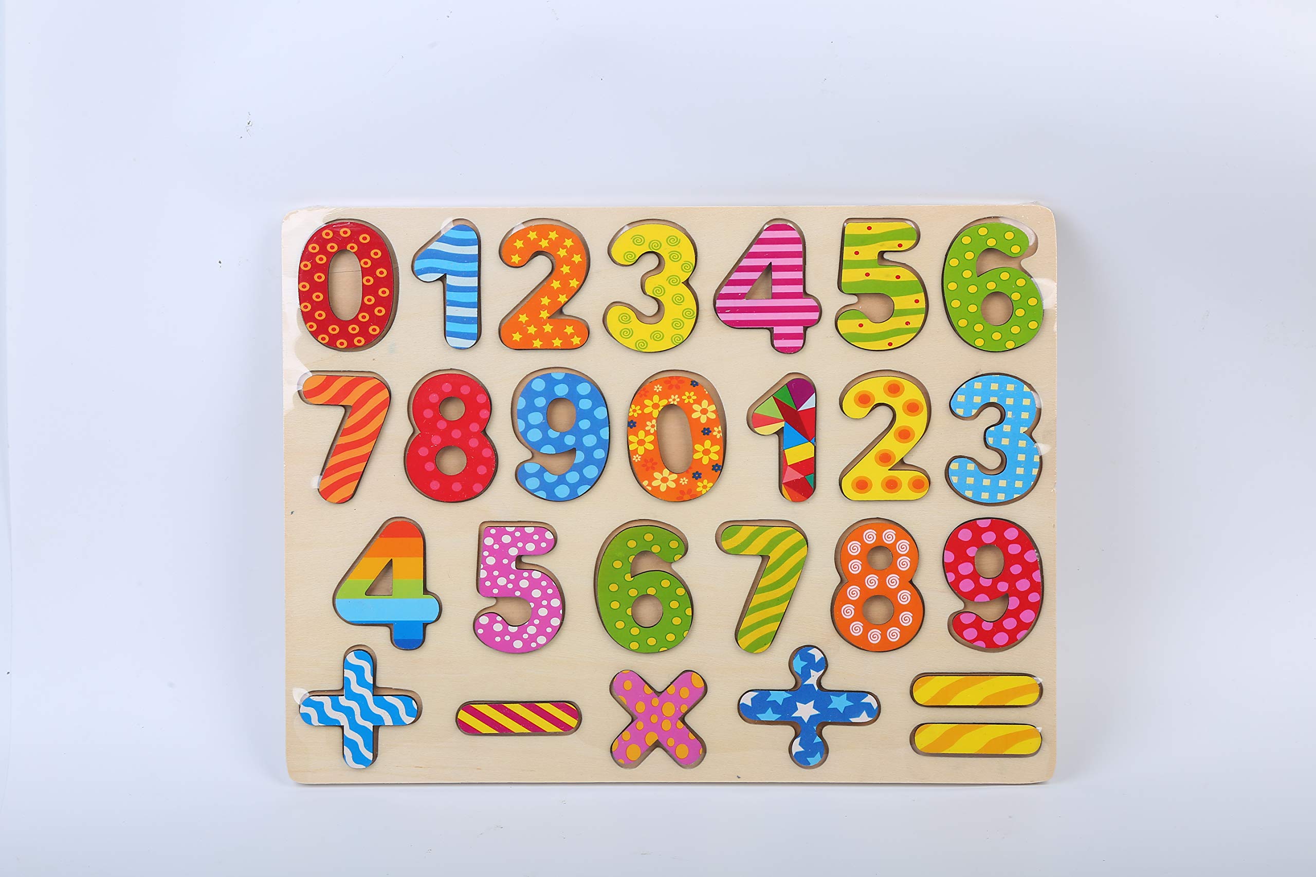 Wooden 123 Puzzle Multicolor Numbers- 25 Pieces