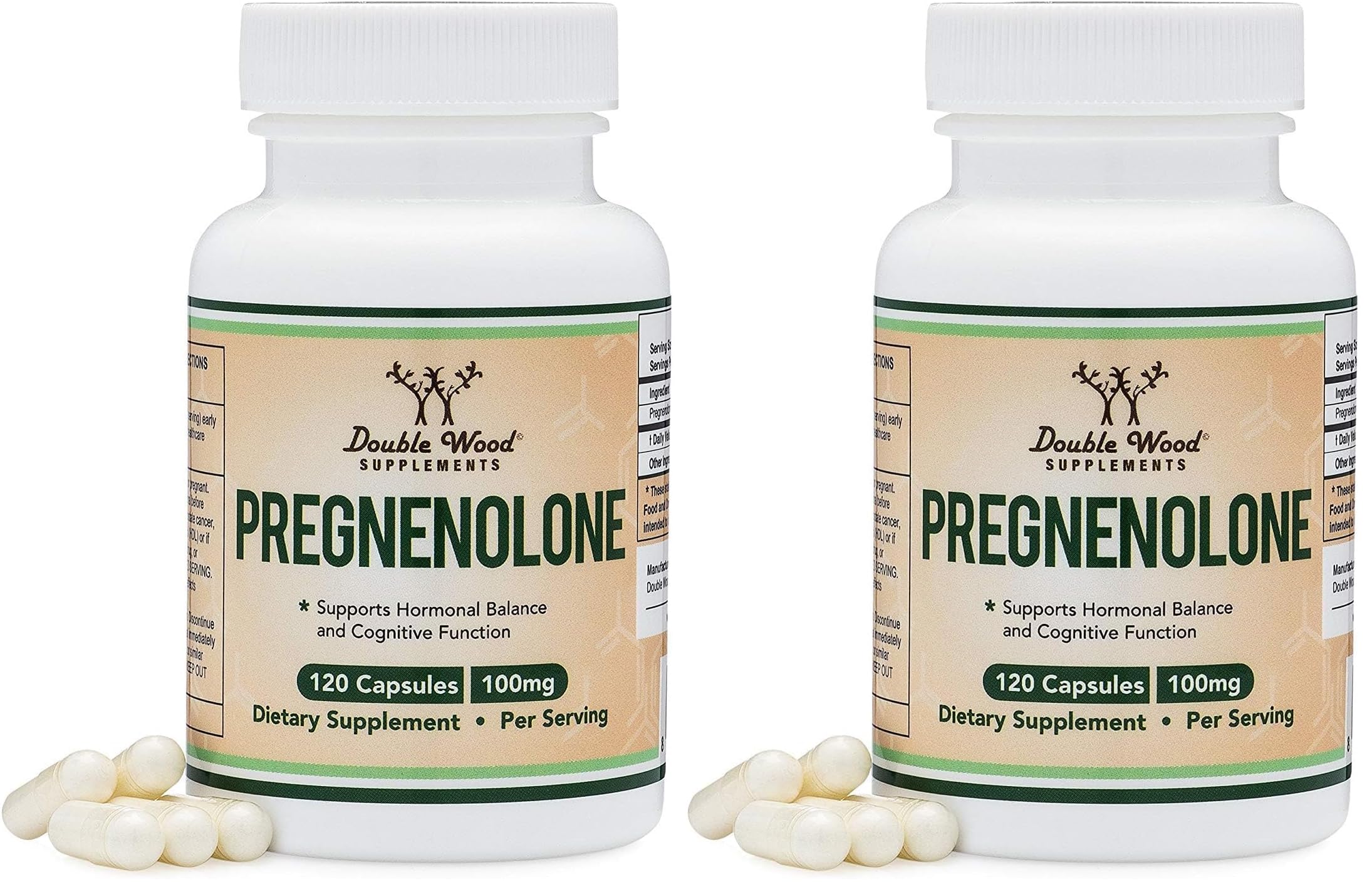 Pregnenolone 100mg, Memory, Mood + Hormone Balance, 120 Capsules — Amazon image 7