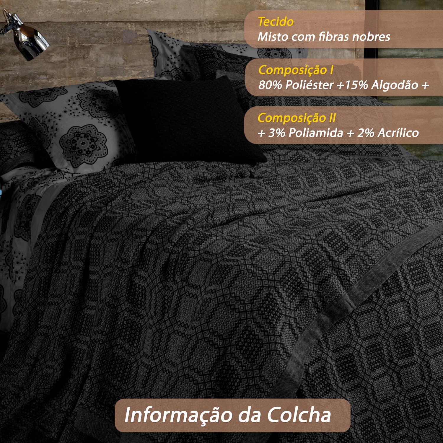 Colcha Azul Ouro Preto Stone- Guaratinguetá | Amazon.com.br