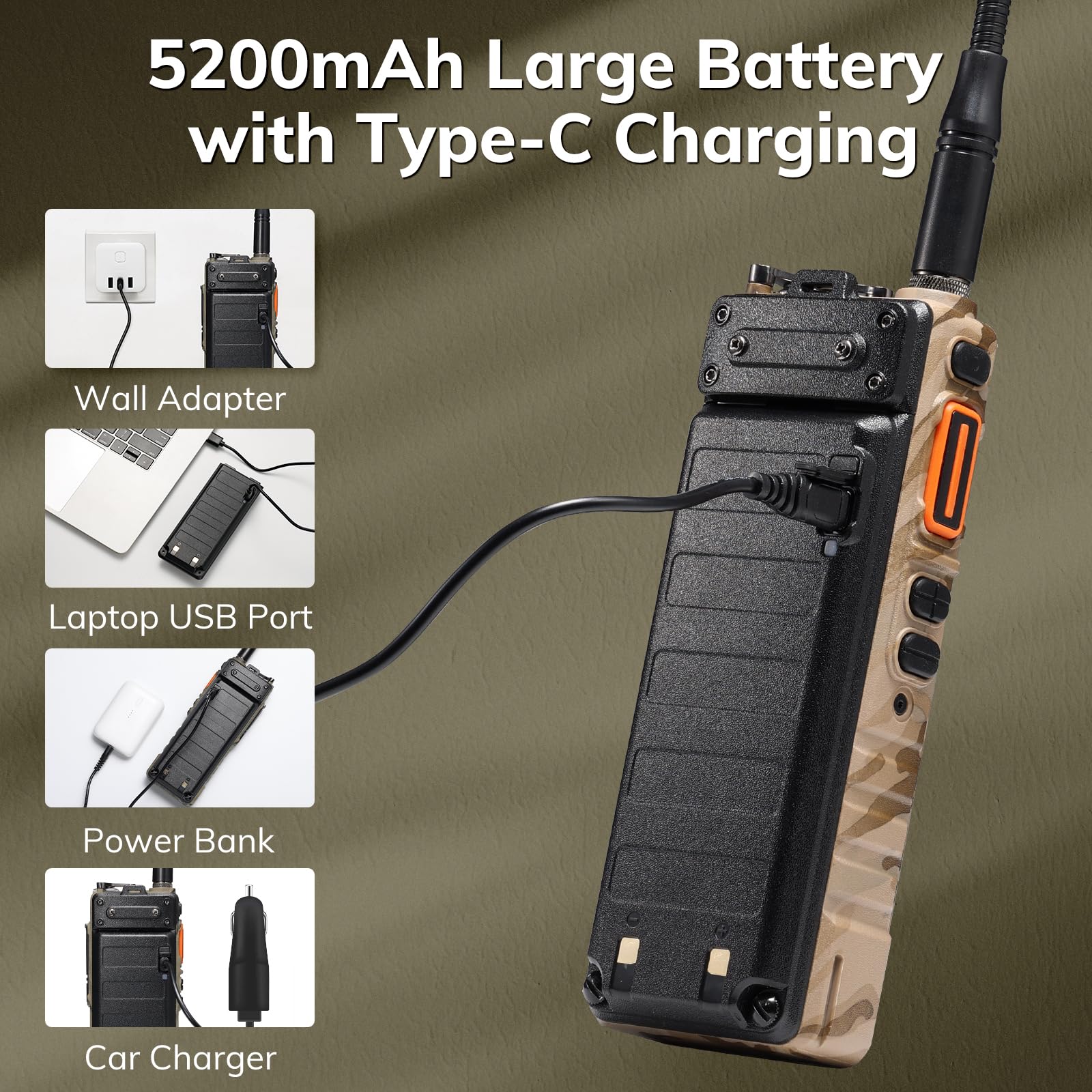 BAOFENG UV-25 Tri-Power Handheld Device, 10W Long Range Radio, UHF VHF BAOFENG UV-25 Tri-Power Handheld Device, 10W Long Range Radio, UHF VHF