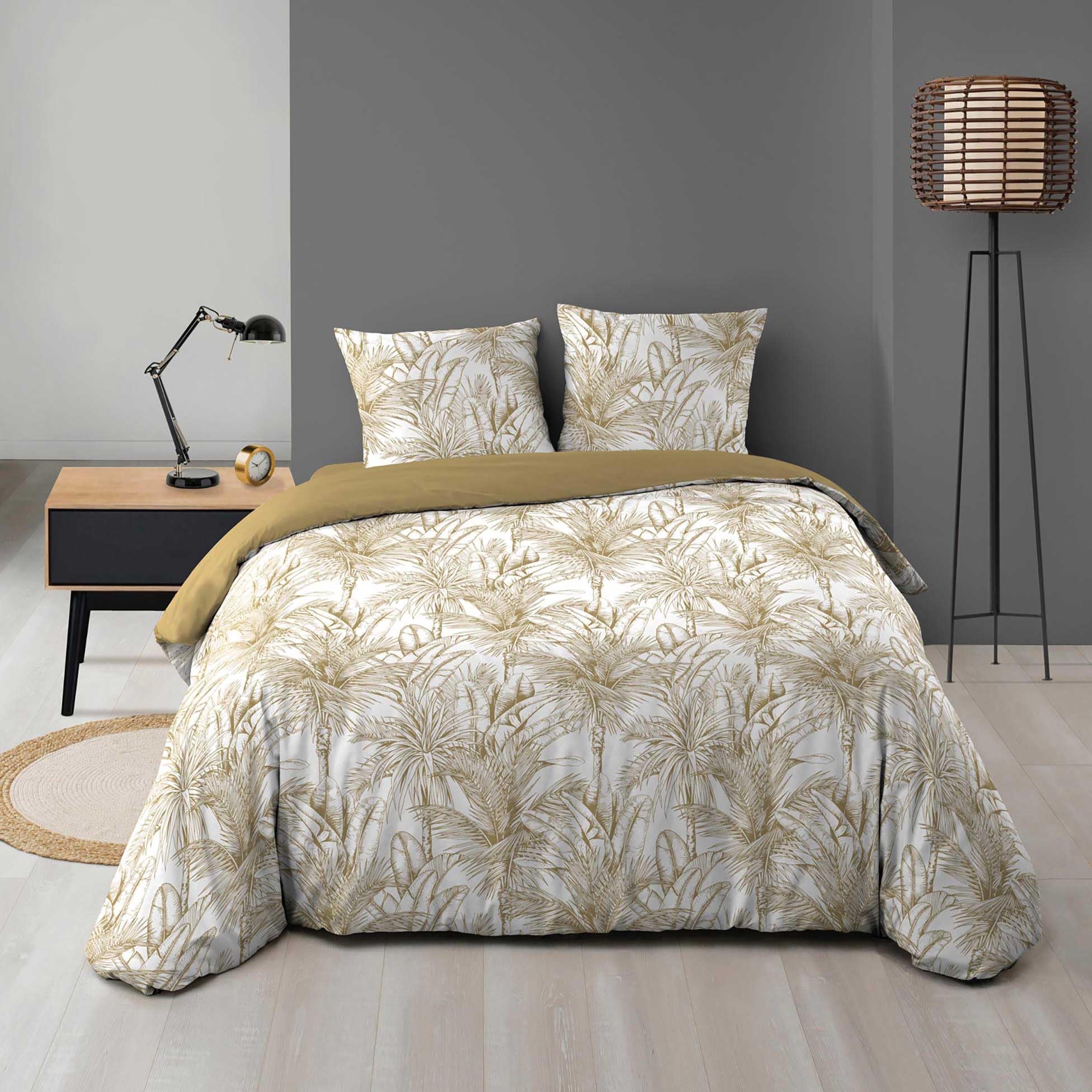 Douceur d'Intérieur Dune 3-Piece Bed Set (240 x 220 cm) Printed Microfibre