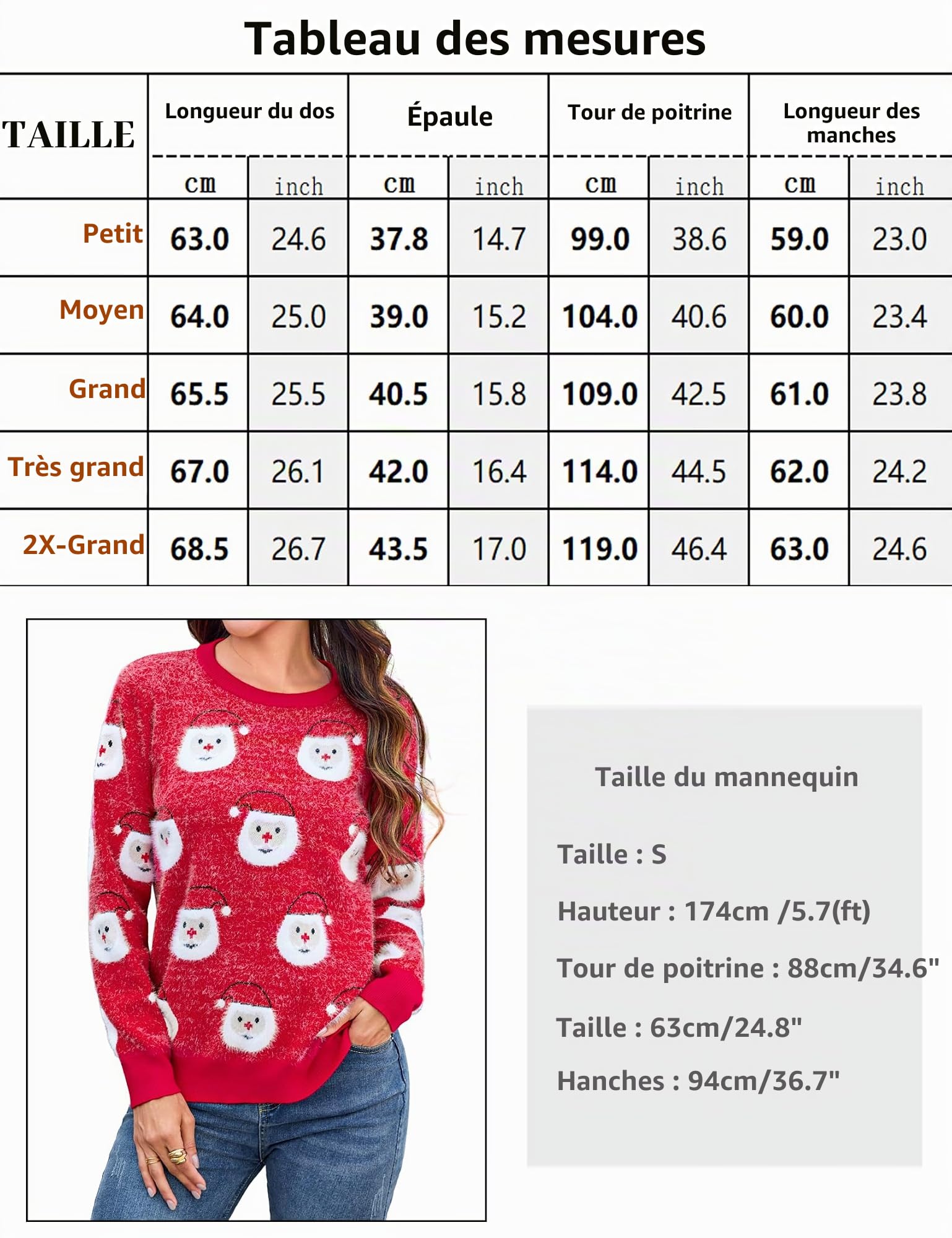 Totatuit Pull Noël Col Rond Manches Longues Doux Chaud Pull Moche de Noël | Matière Douce, Hiver, Tenue Quotidienne, Facile à Associer, Style Polyvalent